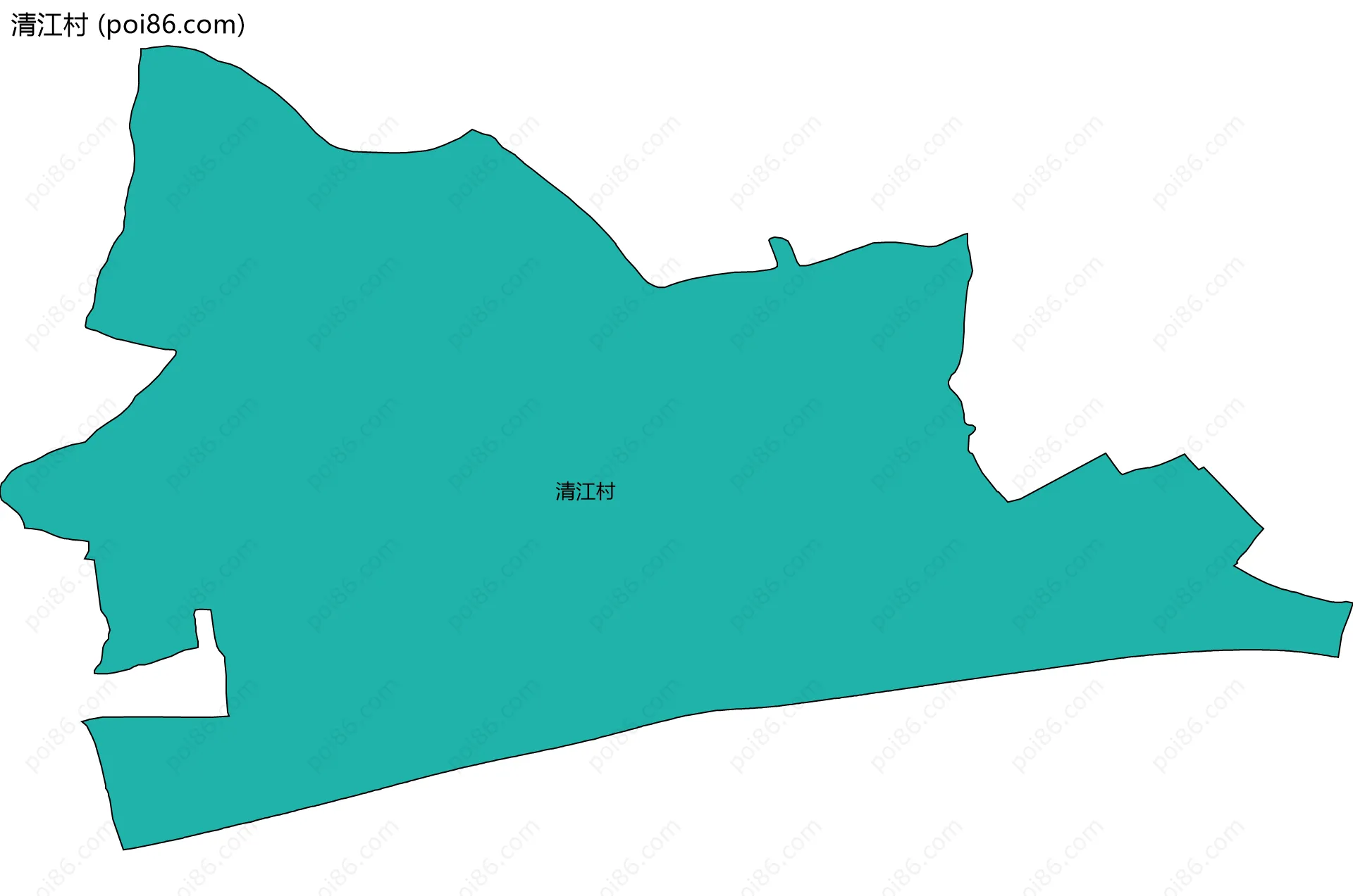 清江村边界地图