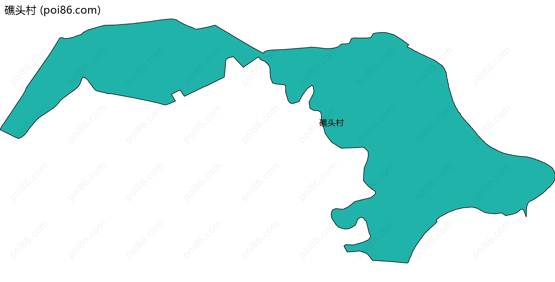 礁头村边界地图