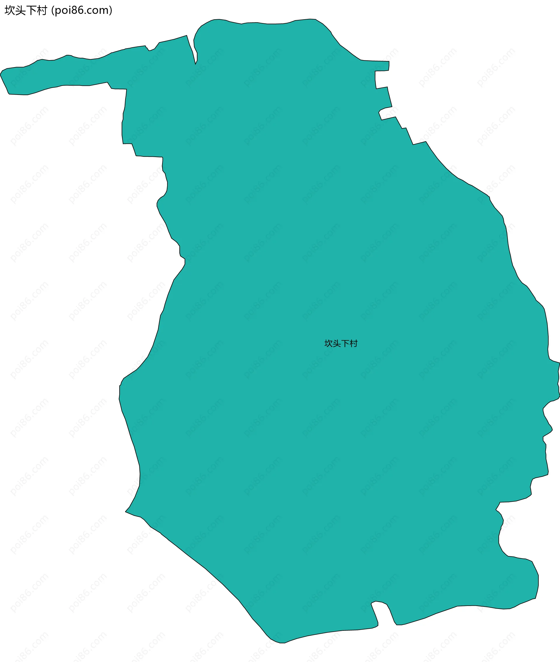 坎头下村边界地图