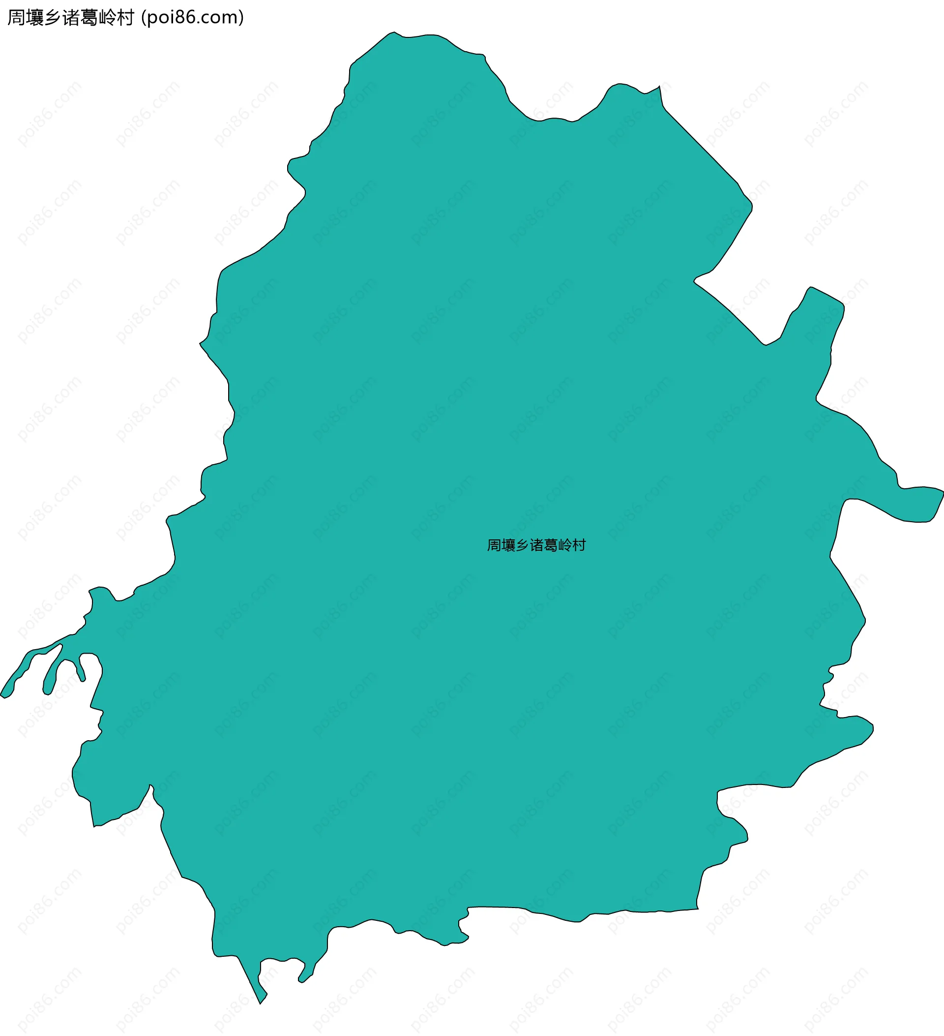 周壤乡诸葛岭村边界地图