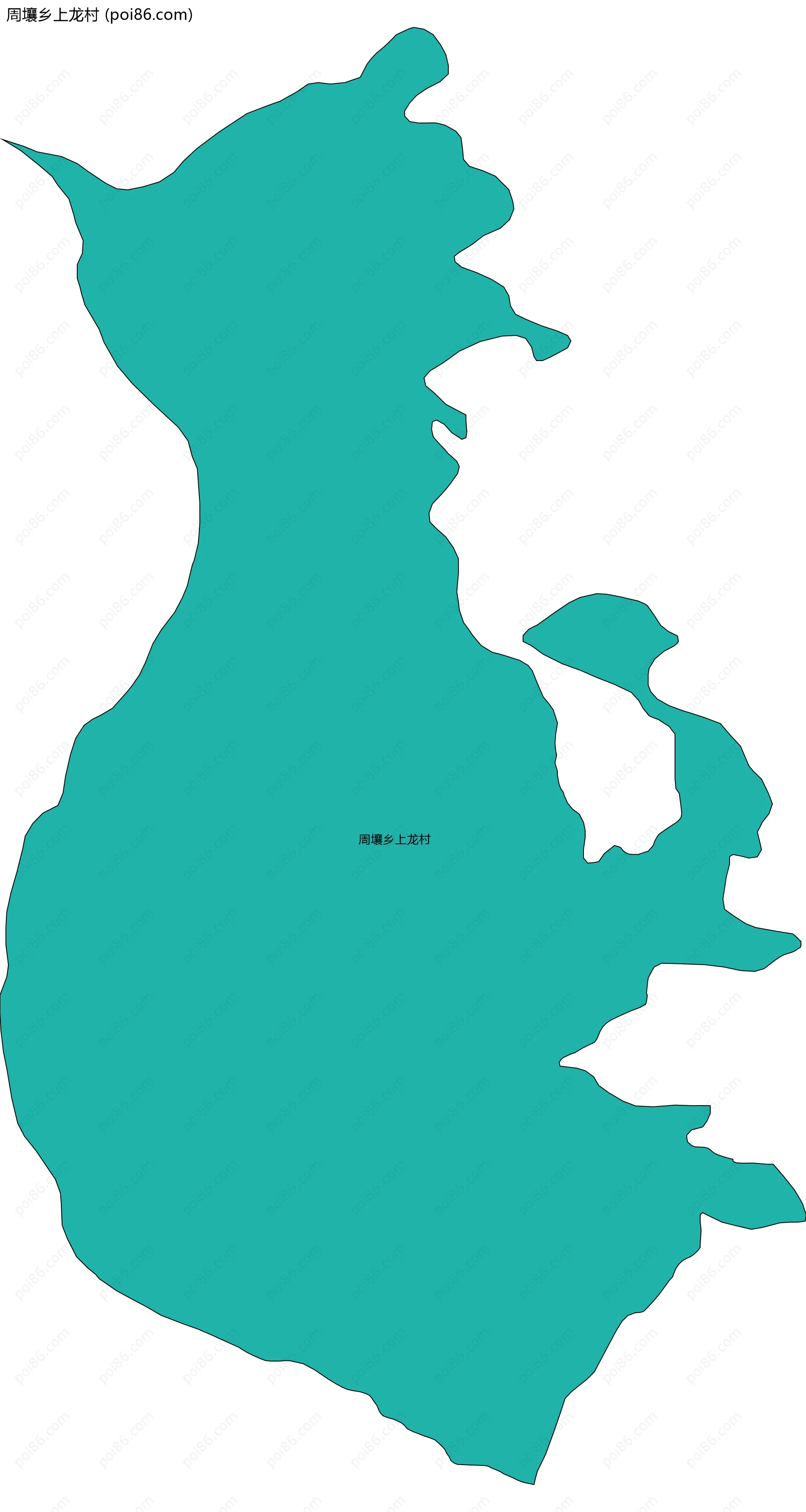 周壤乡上龙村边界地图