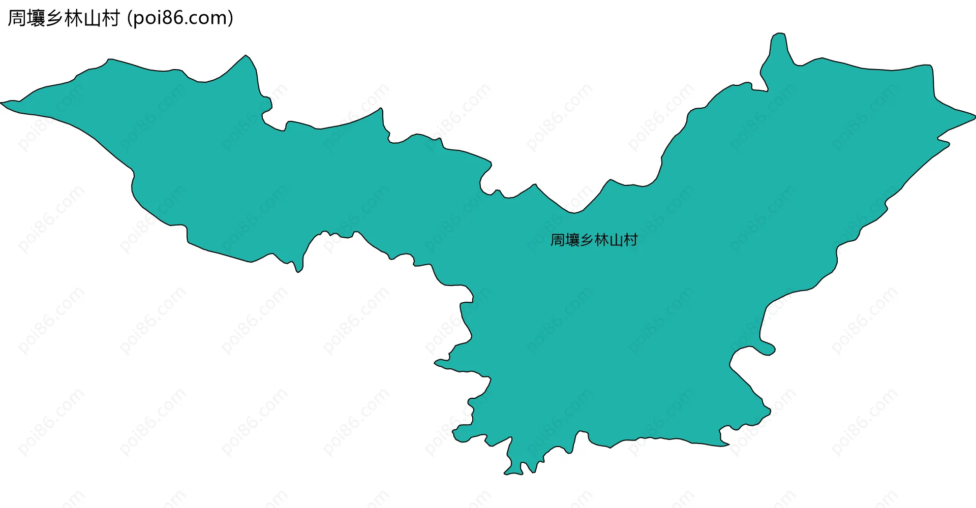 周壤乡林山村边界地图