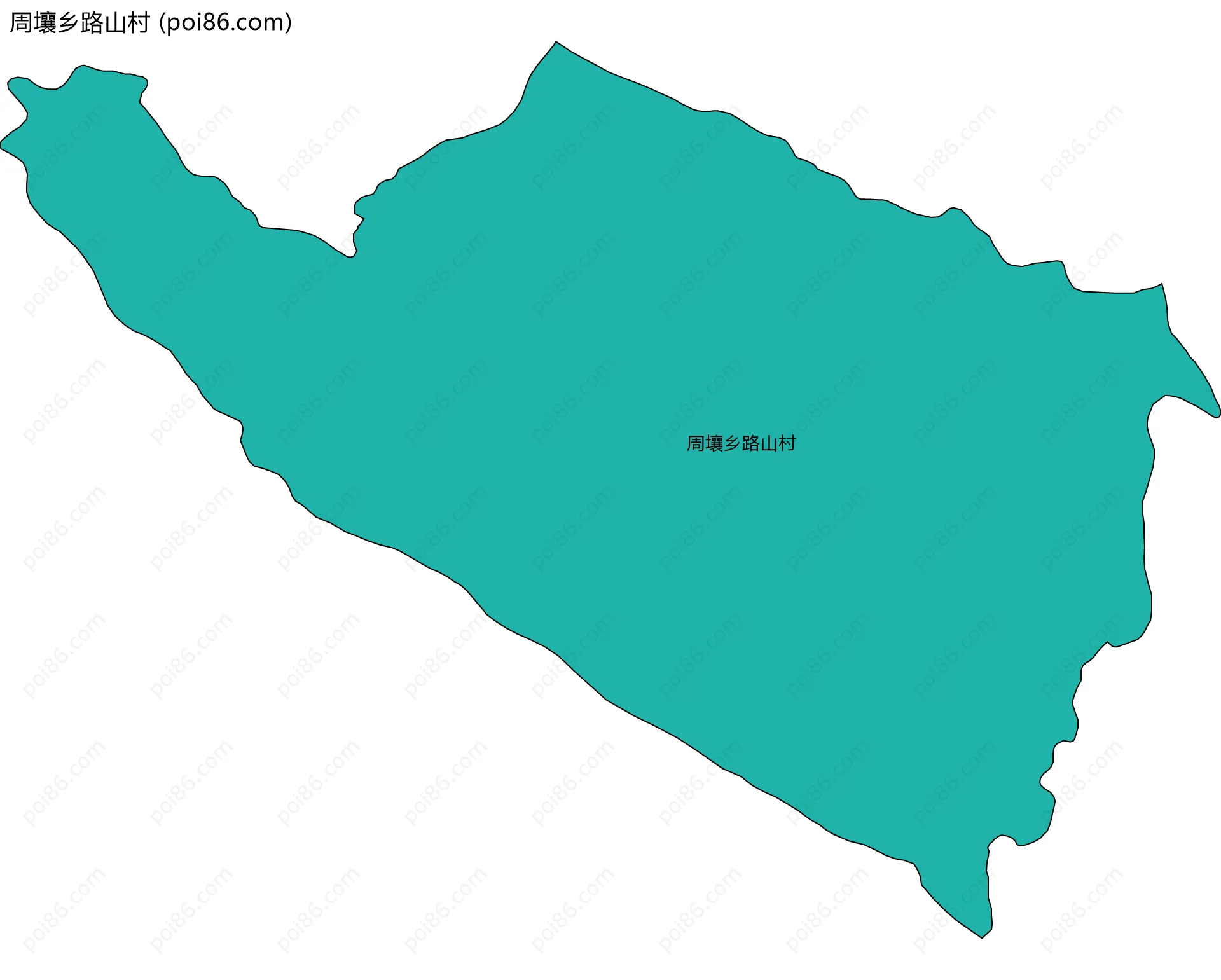 周壤乡路山村边界地图