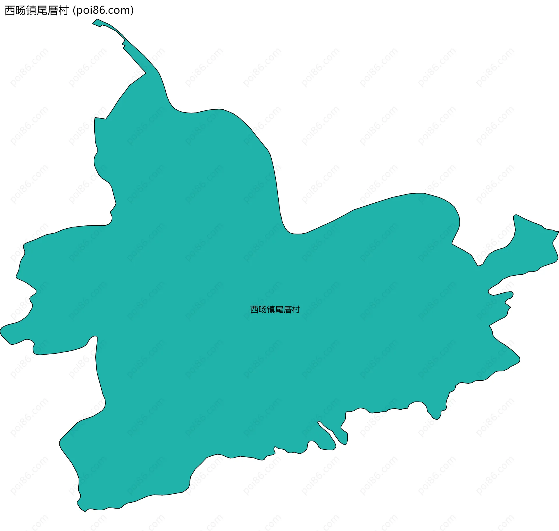 西旸镇尾厝村边界地图