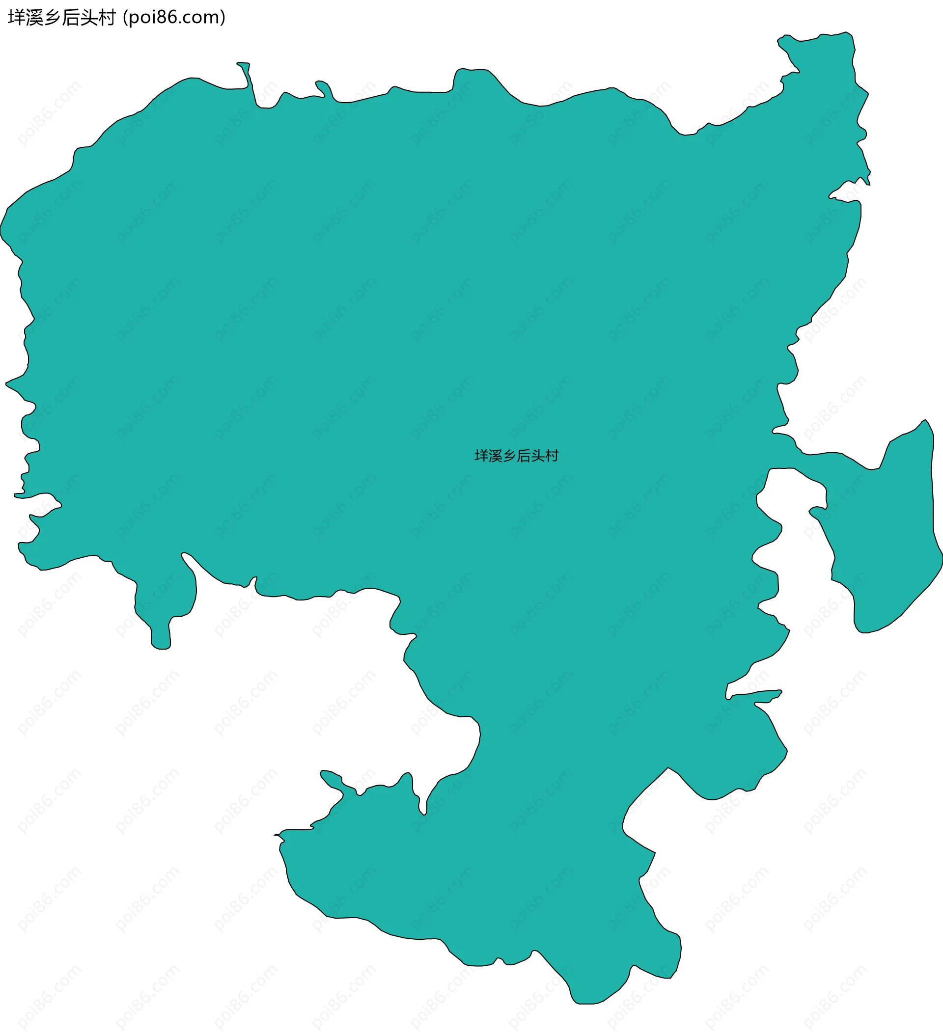 垟溪乡后头村边界地图