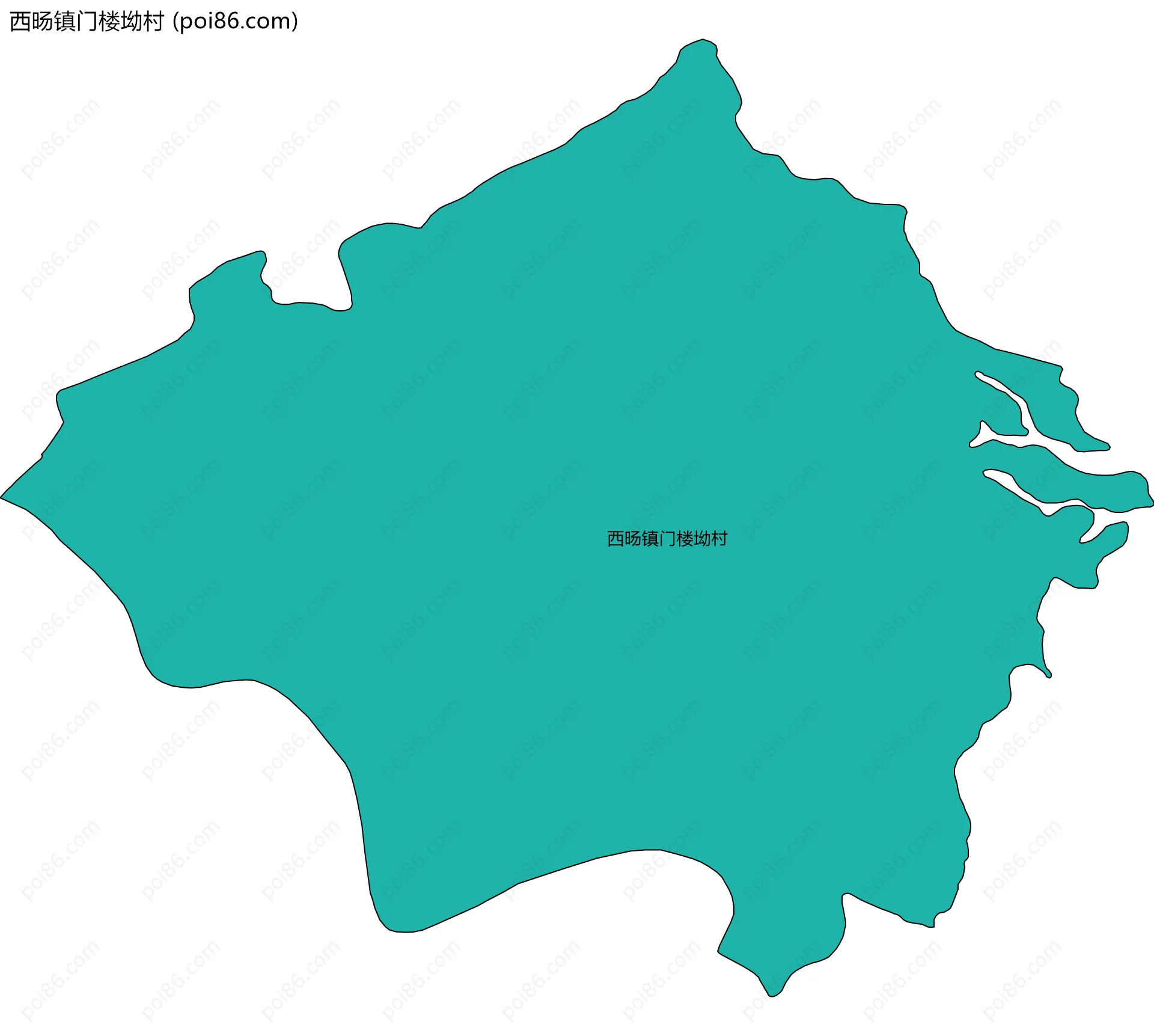 西旸镇门楼坳村边界地图