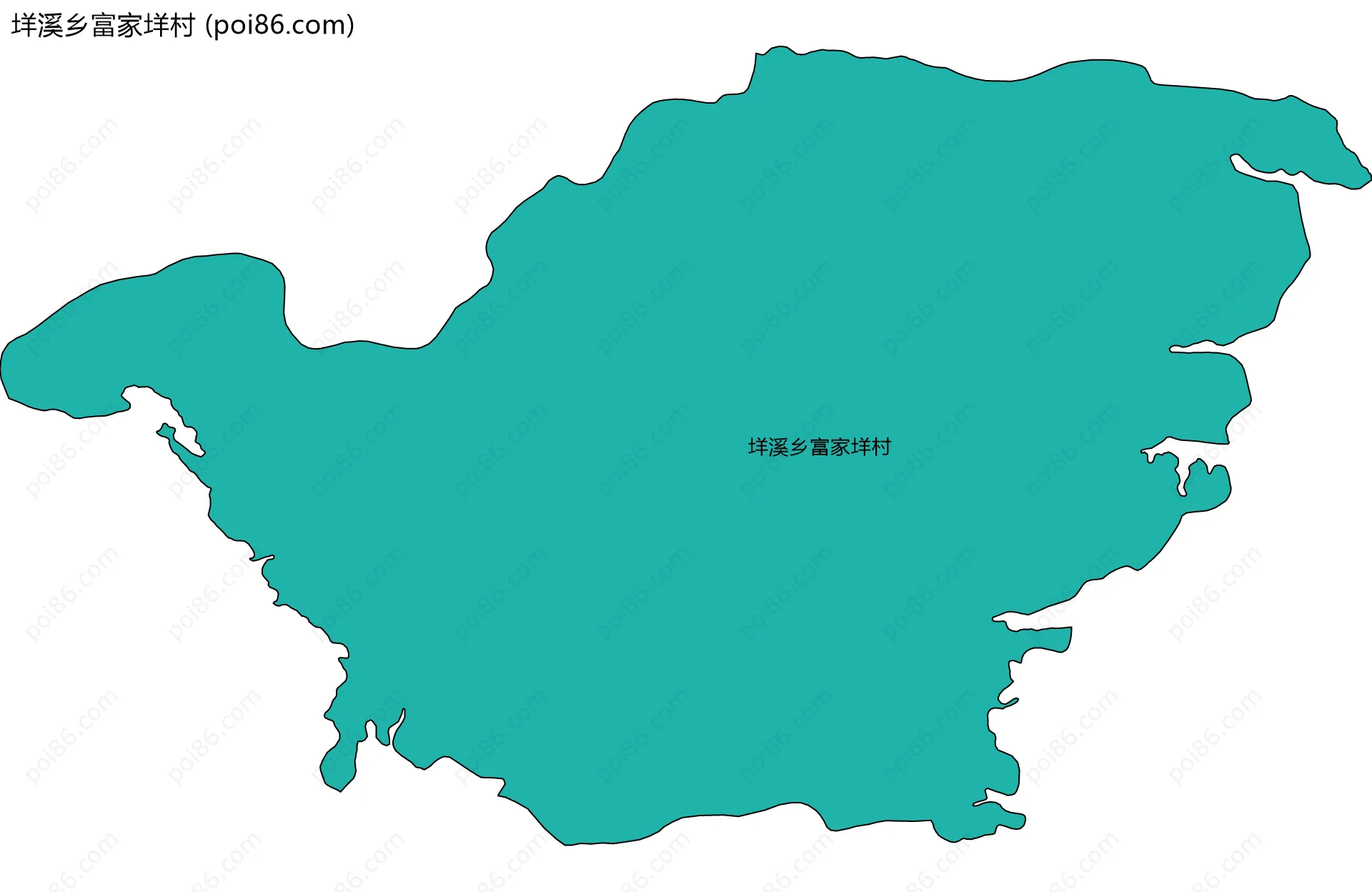 垟溪乡富家垟村边界地图