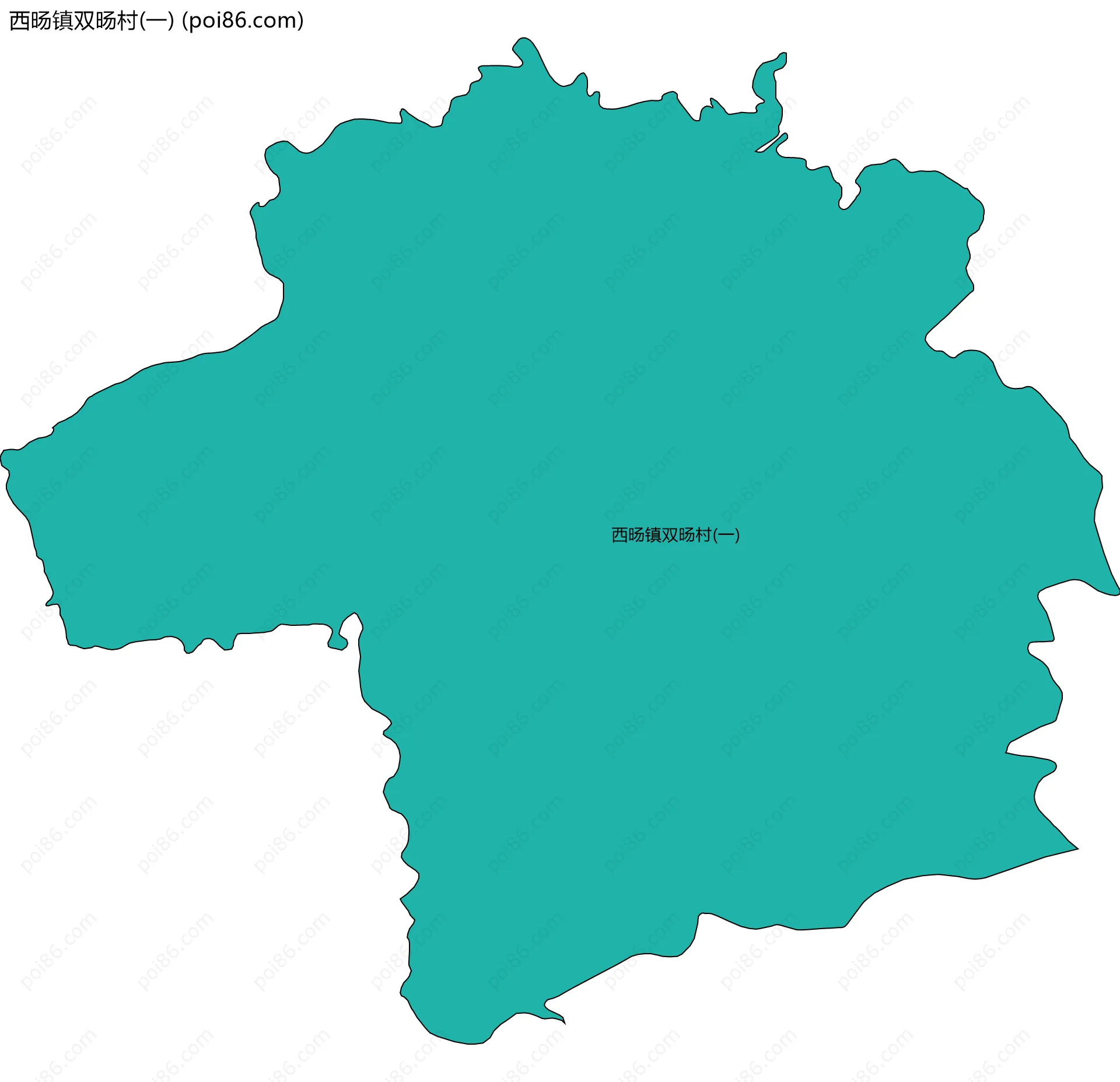 西旸镇双旸村(一)边界地图