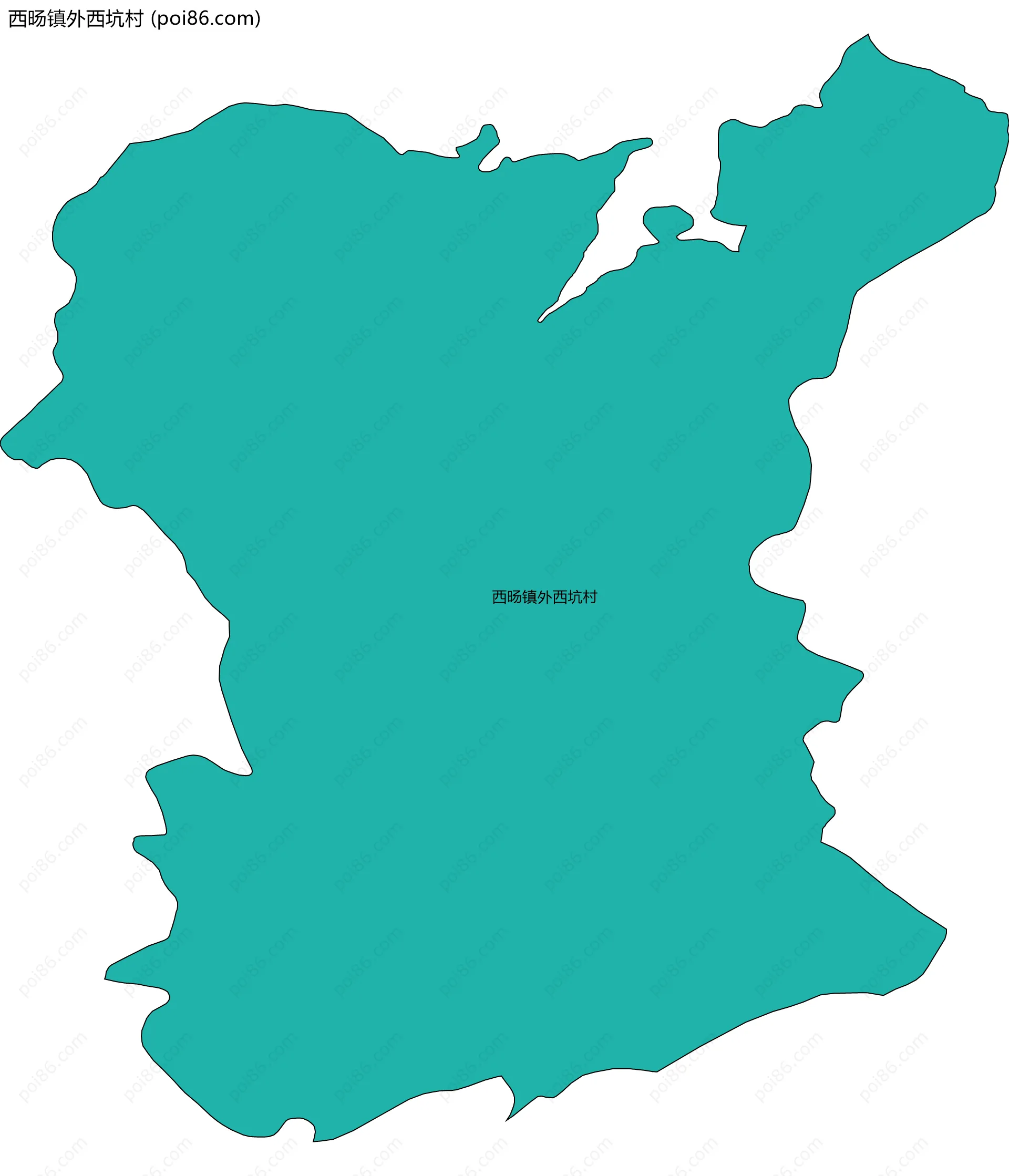 西旸镇外西坑村边界地图