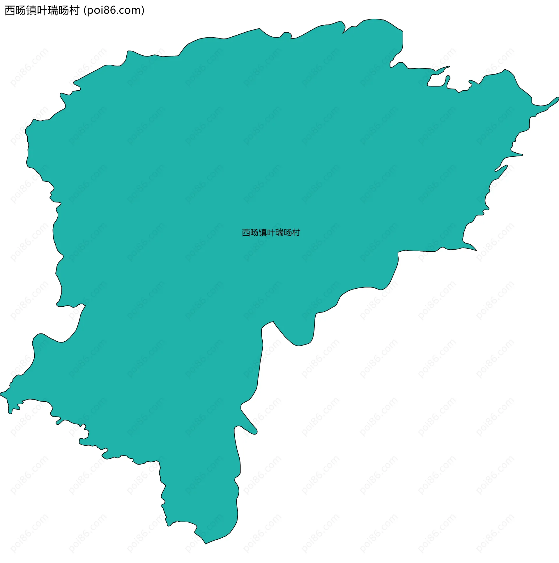 西旸镇叶瑞旸村边界地图