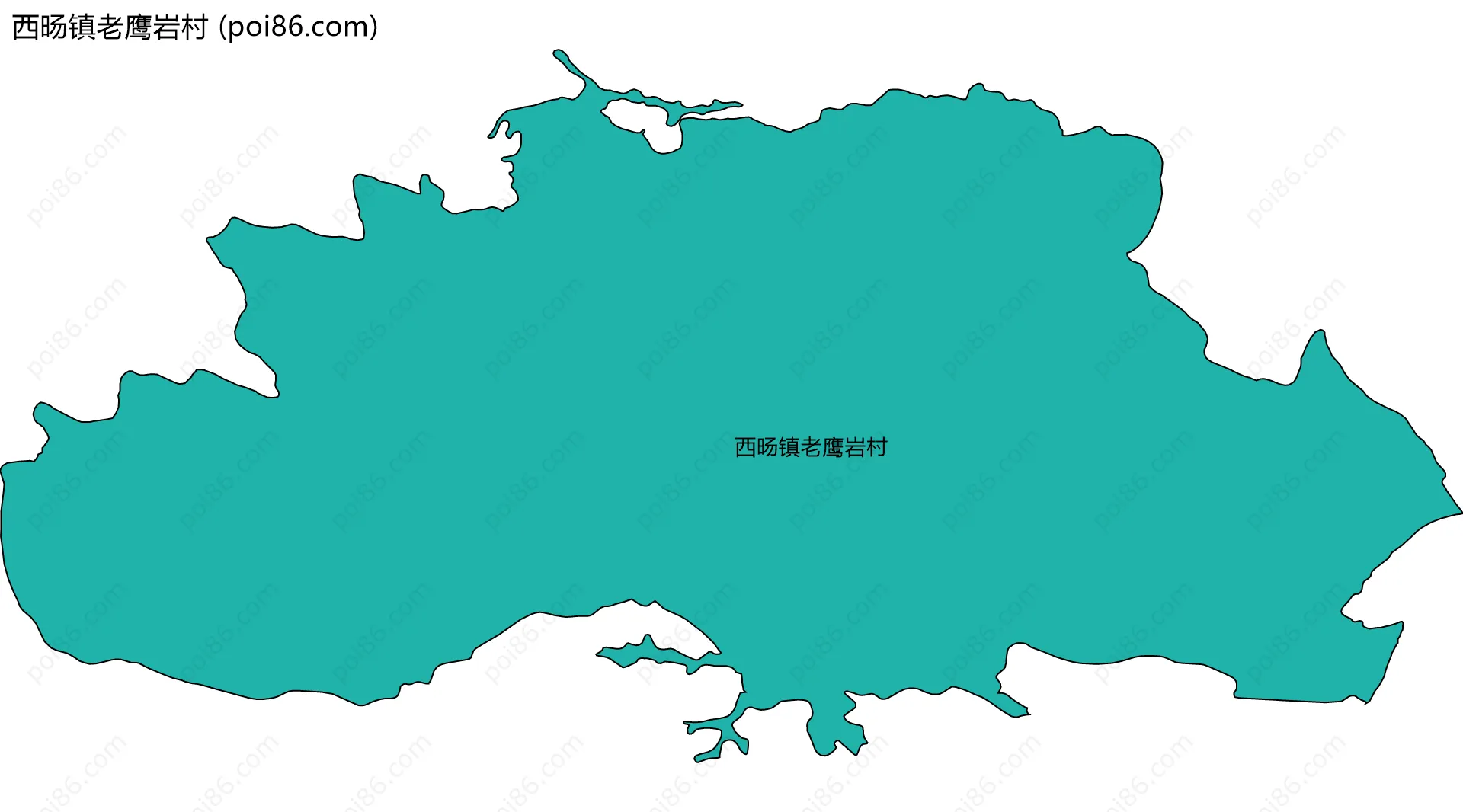 西旸镇老鹰岩村边界地图