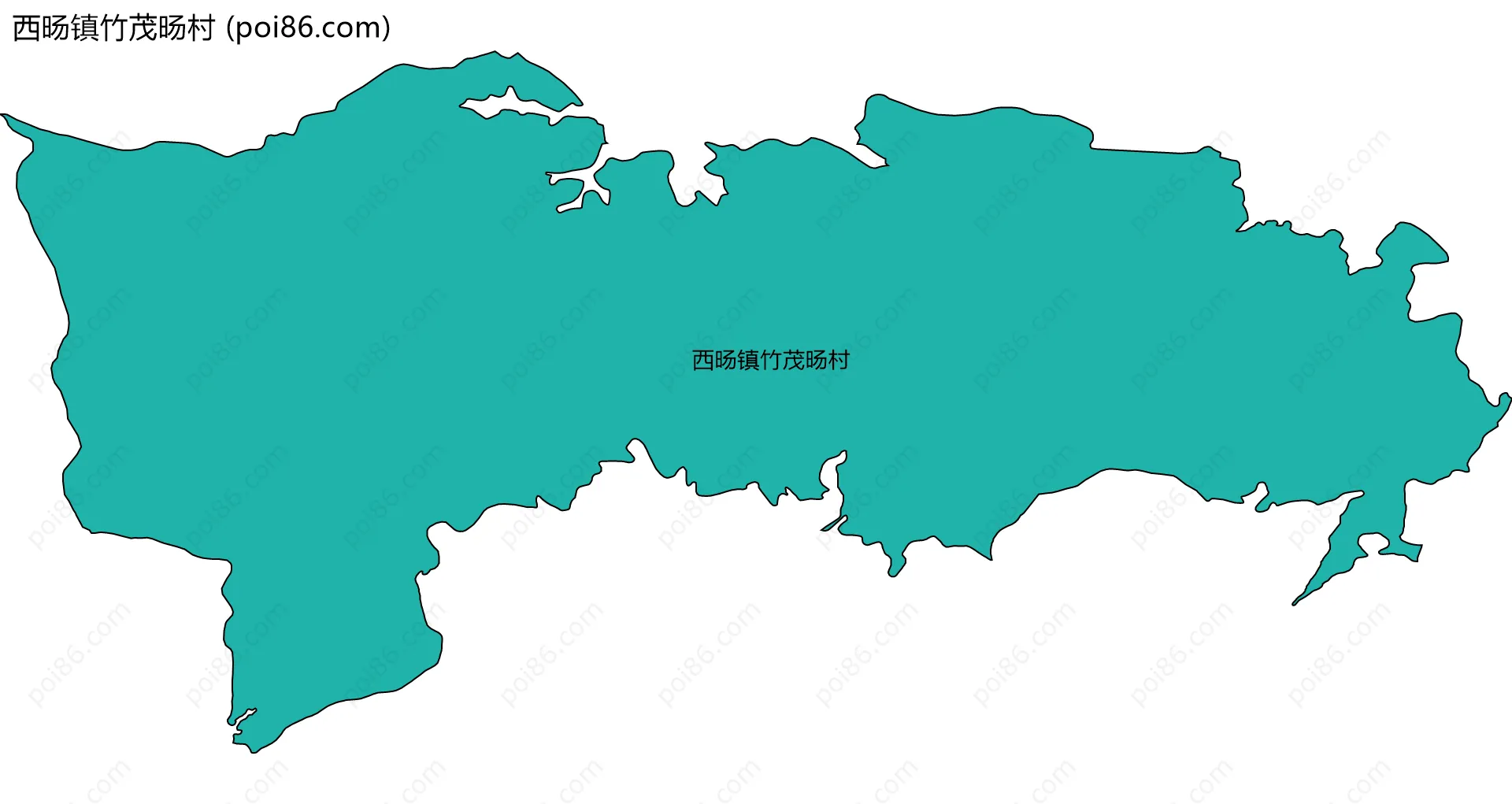 西旸镇竹茂旸村边界地图