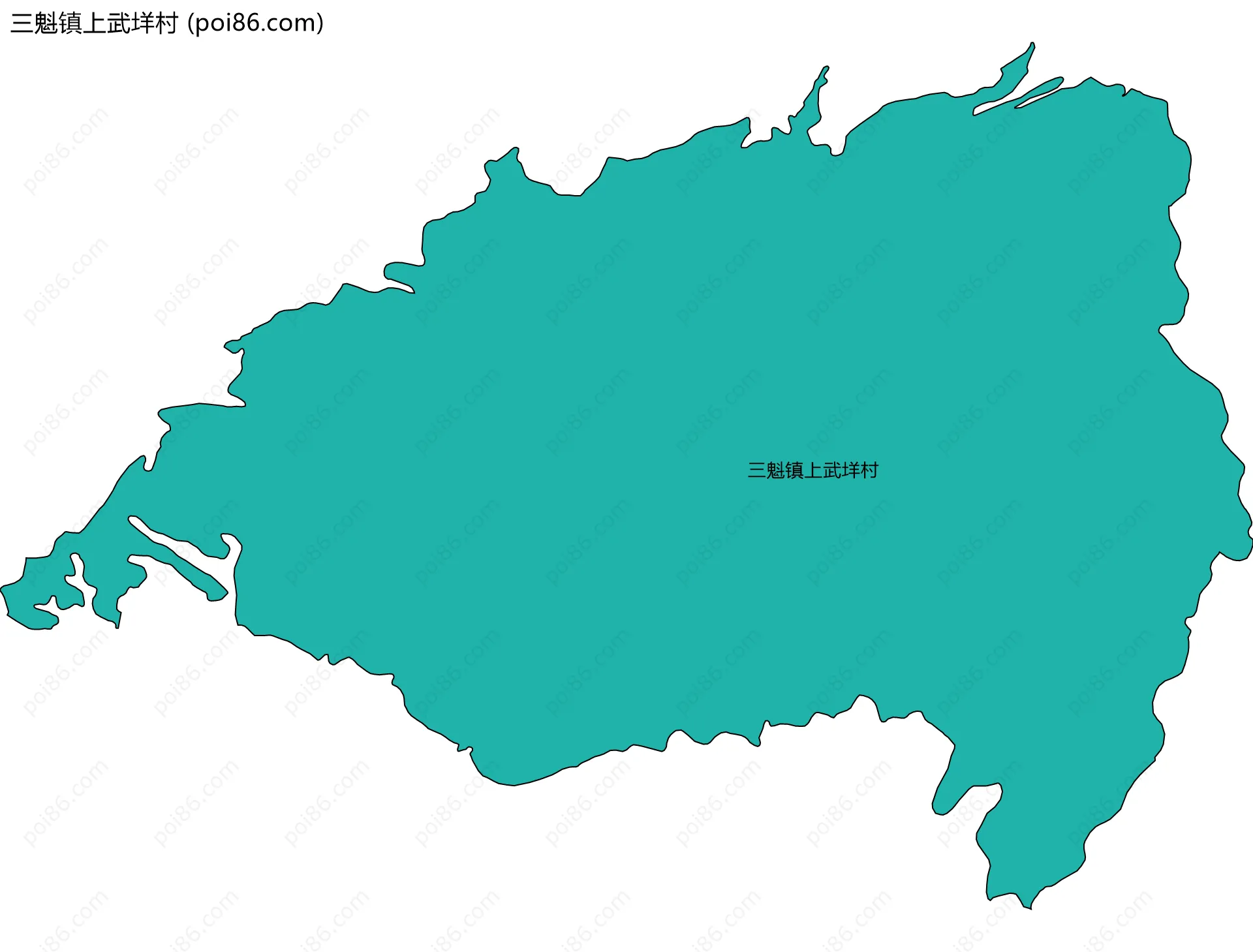 三魁镇上武垟村边界地图