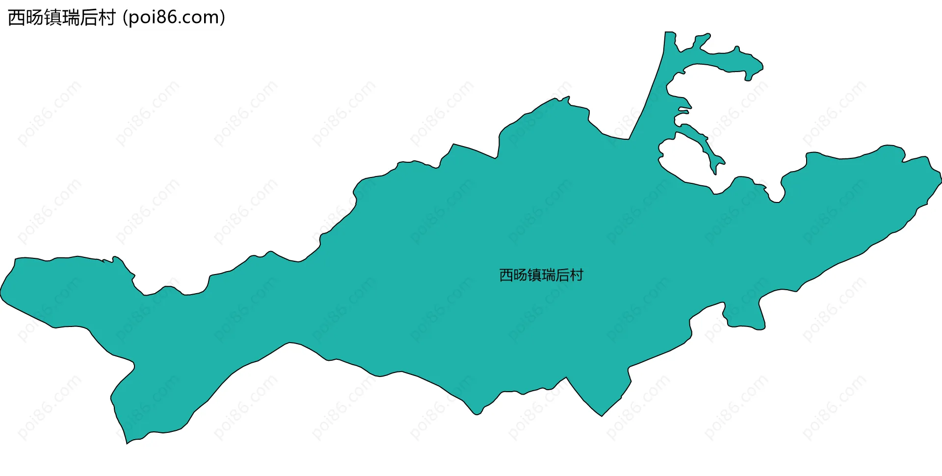 西旸镇瑞后村边界地图