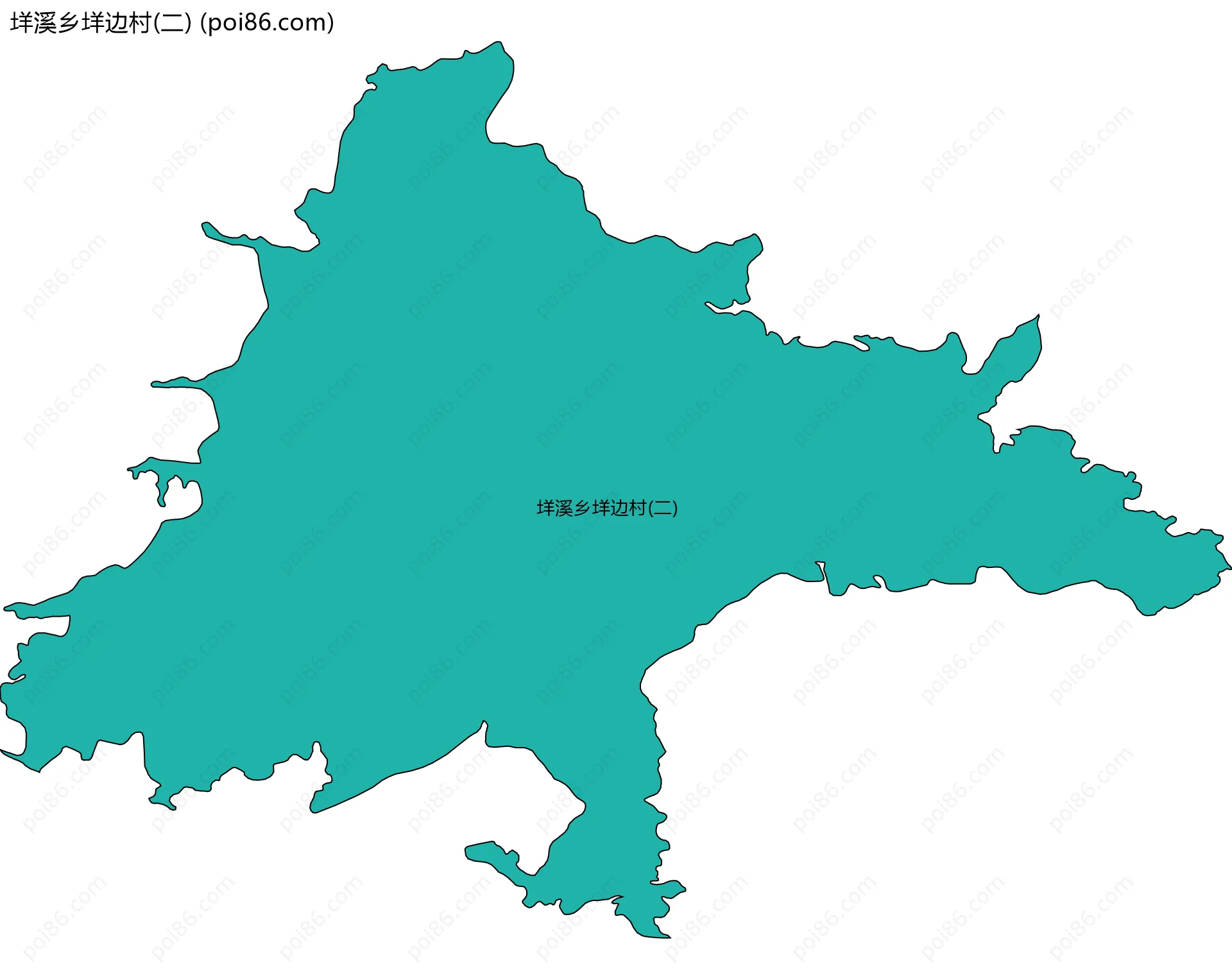 垟溪乡垟边村(二)边界地图