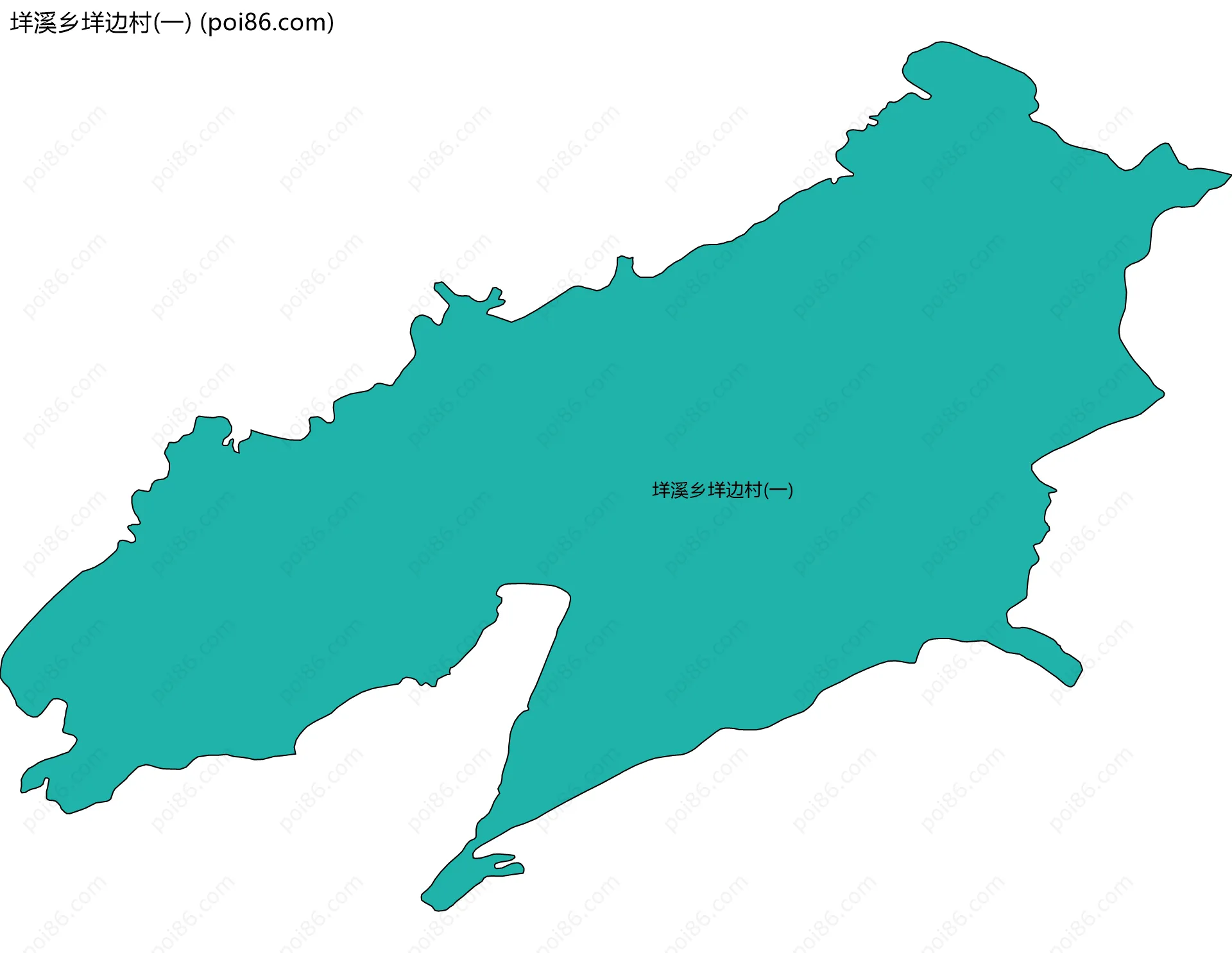 垟溪乡垟边村(一)边界地图