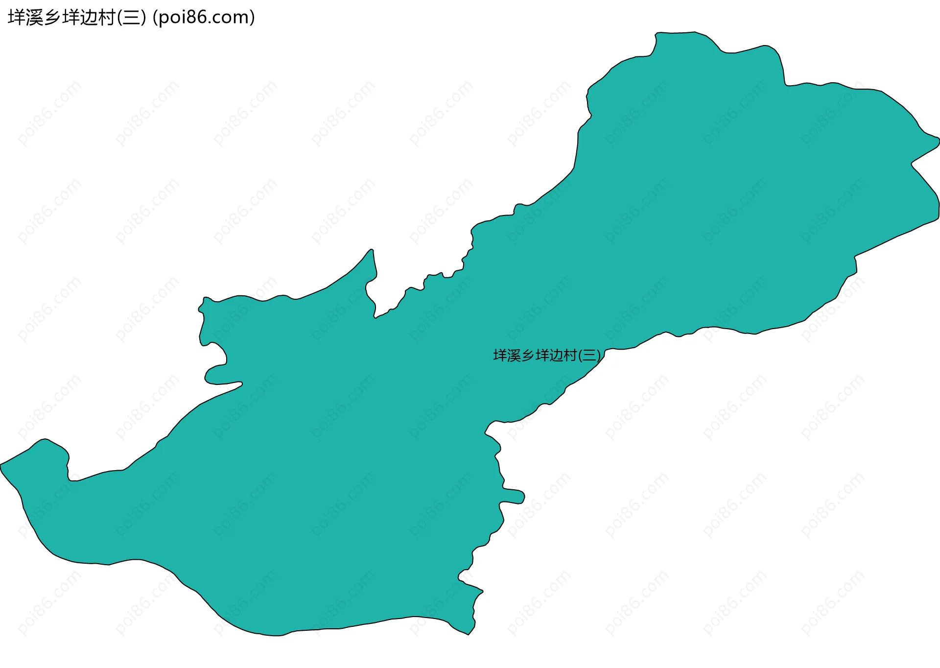 垟溪乡垟边村(三)边界地图