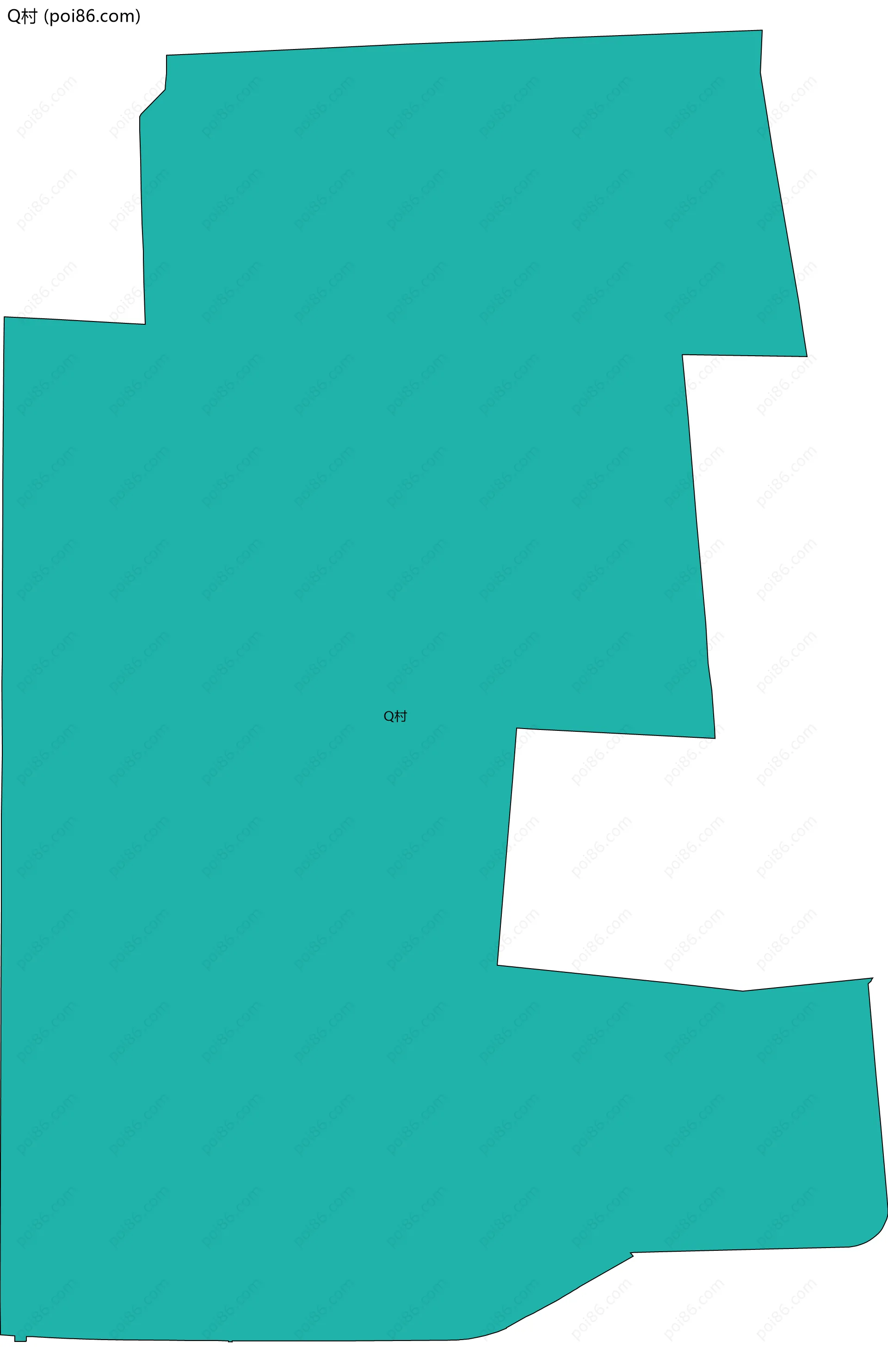 Q村边界地图
