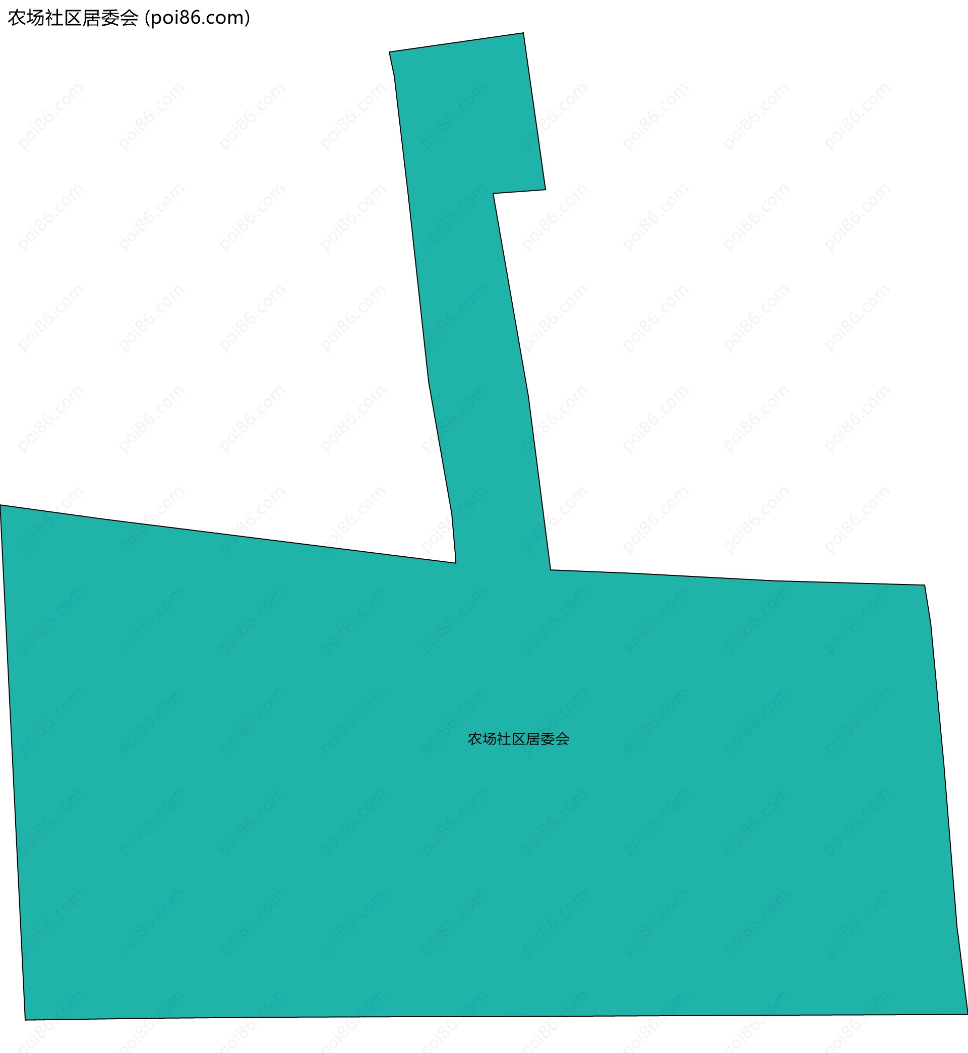 农场社区居委会边界地图