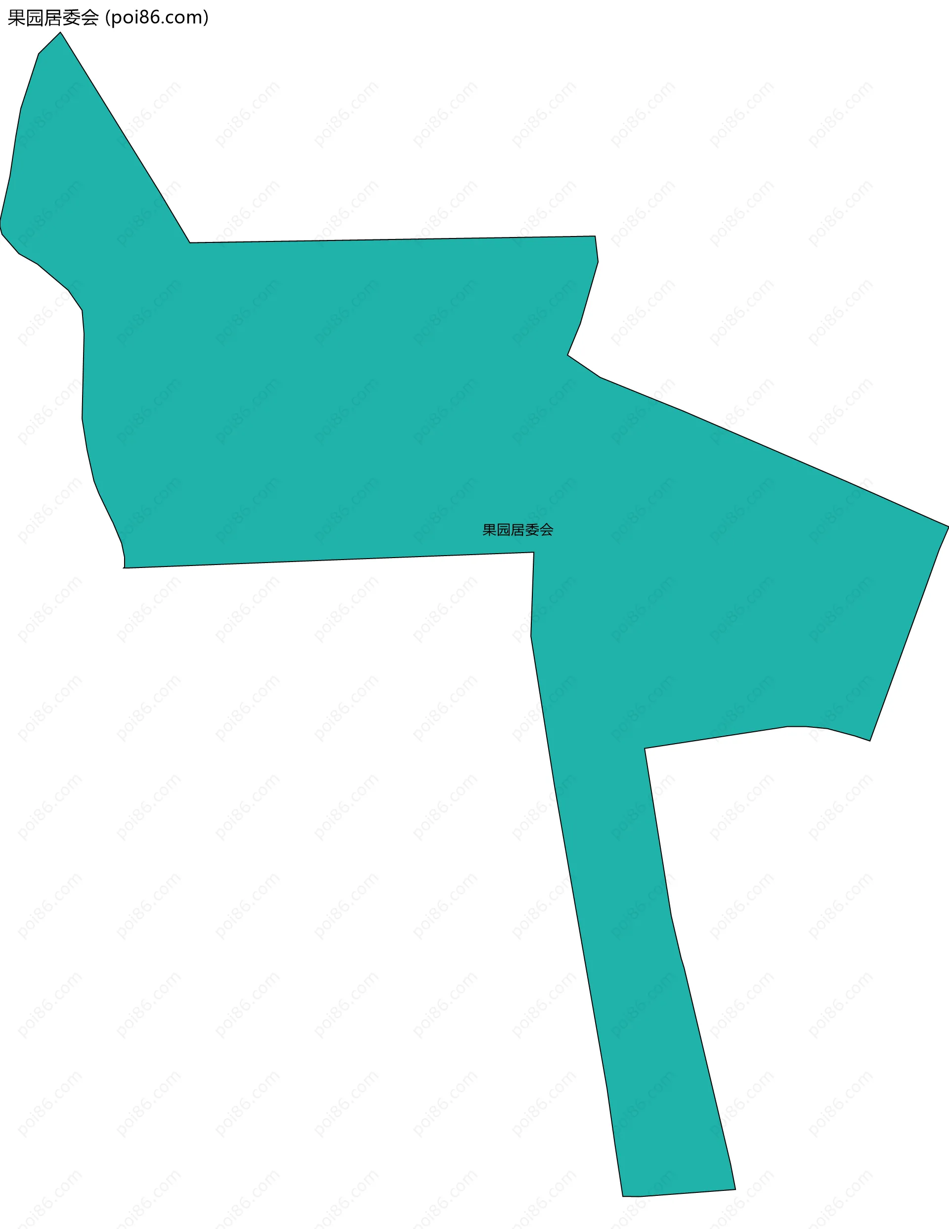 果园居委会边界地图