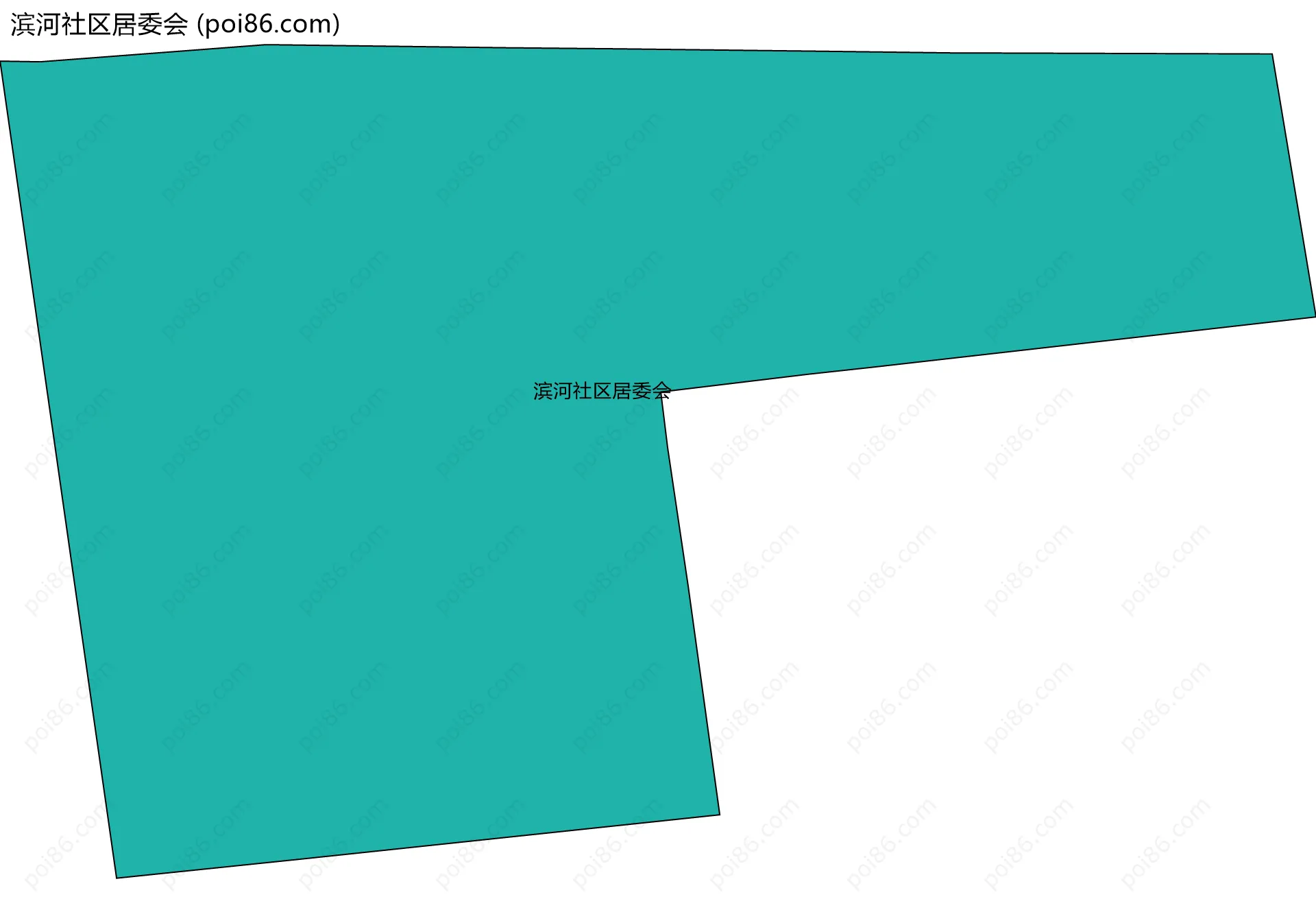 滨河社区居委会边界地图
