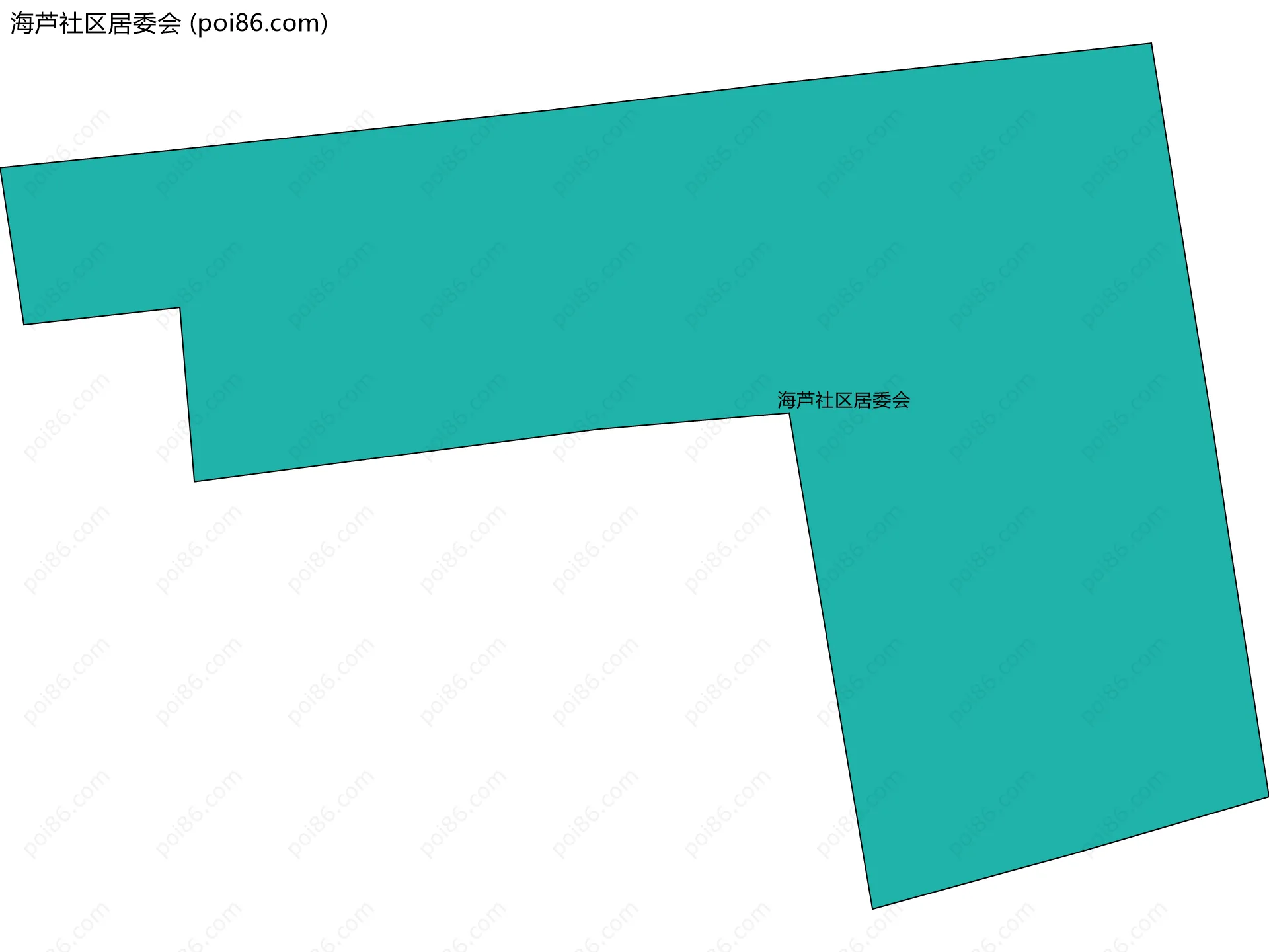 海芦社区居委会边界地图