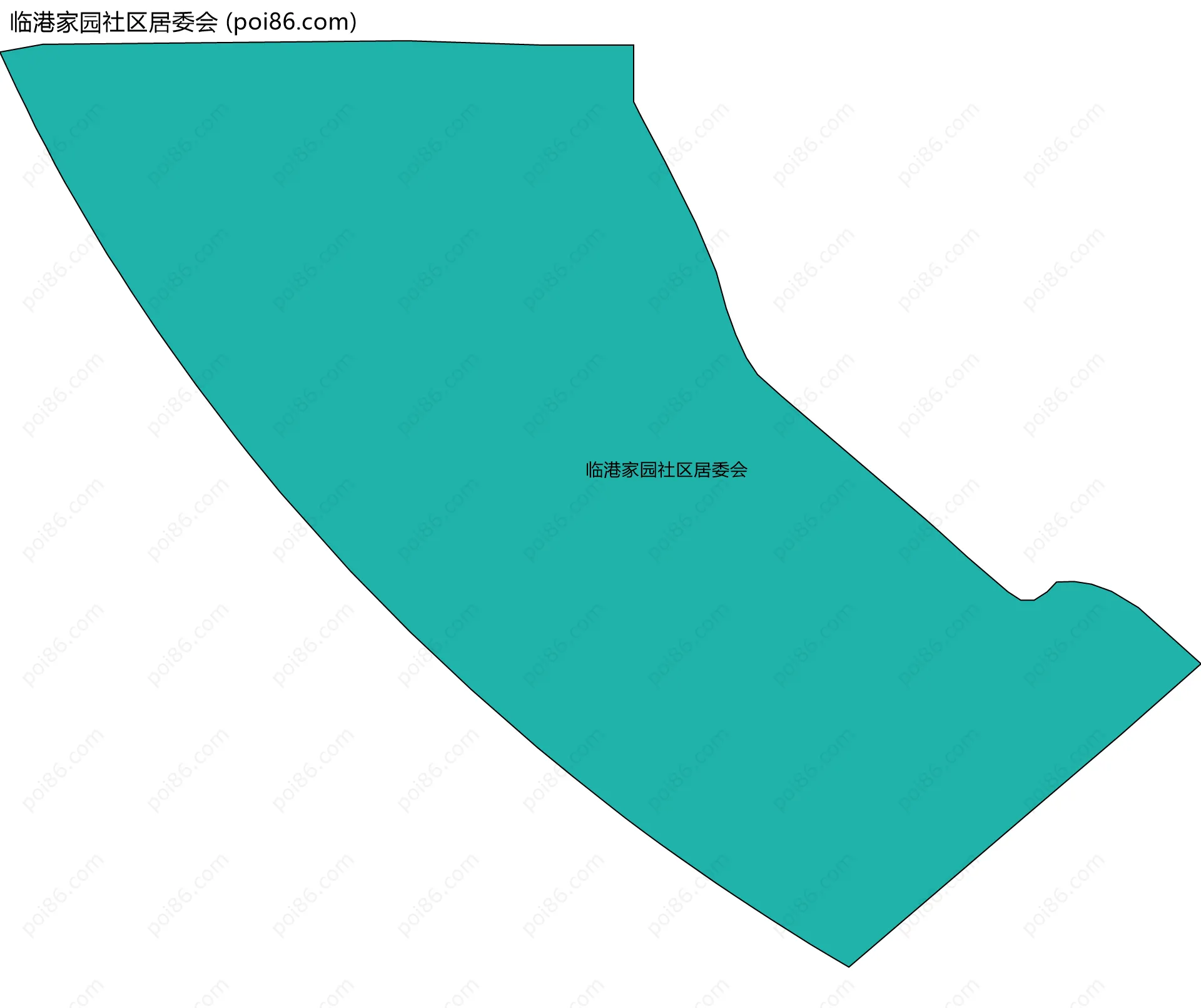 临港家园社区居委会边界地图