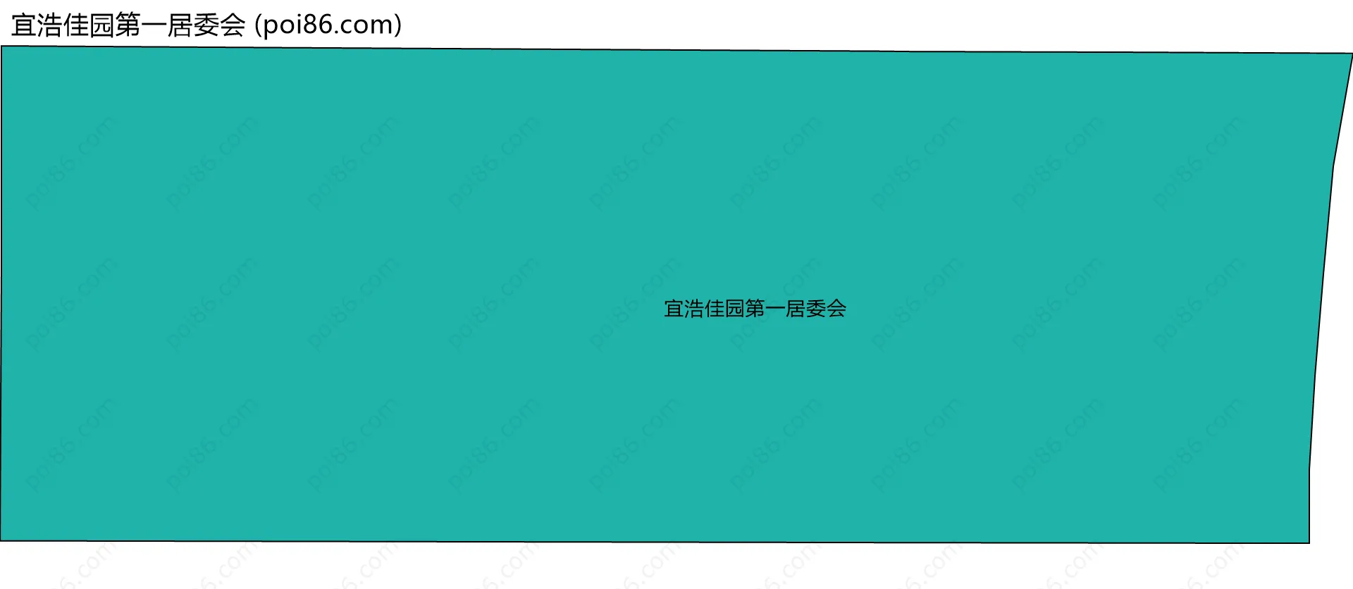 宜浩佳园第一居委会边界地图