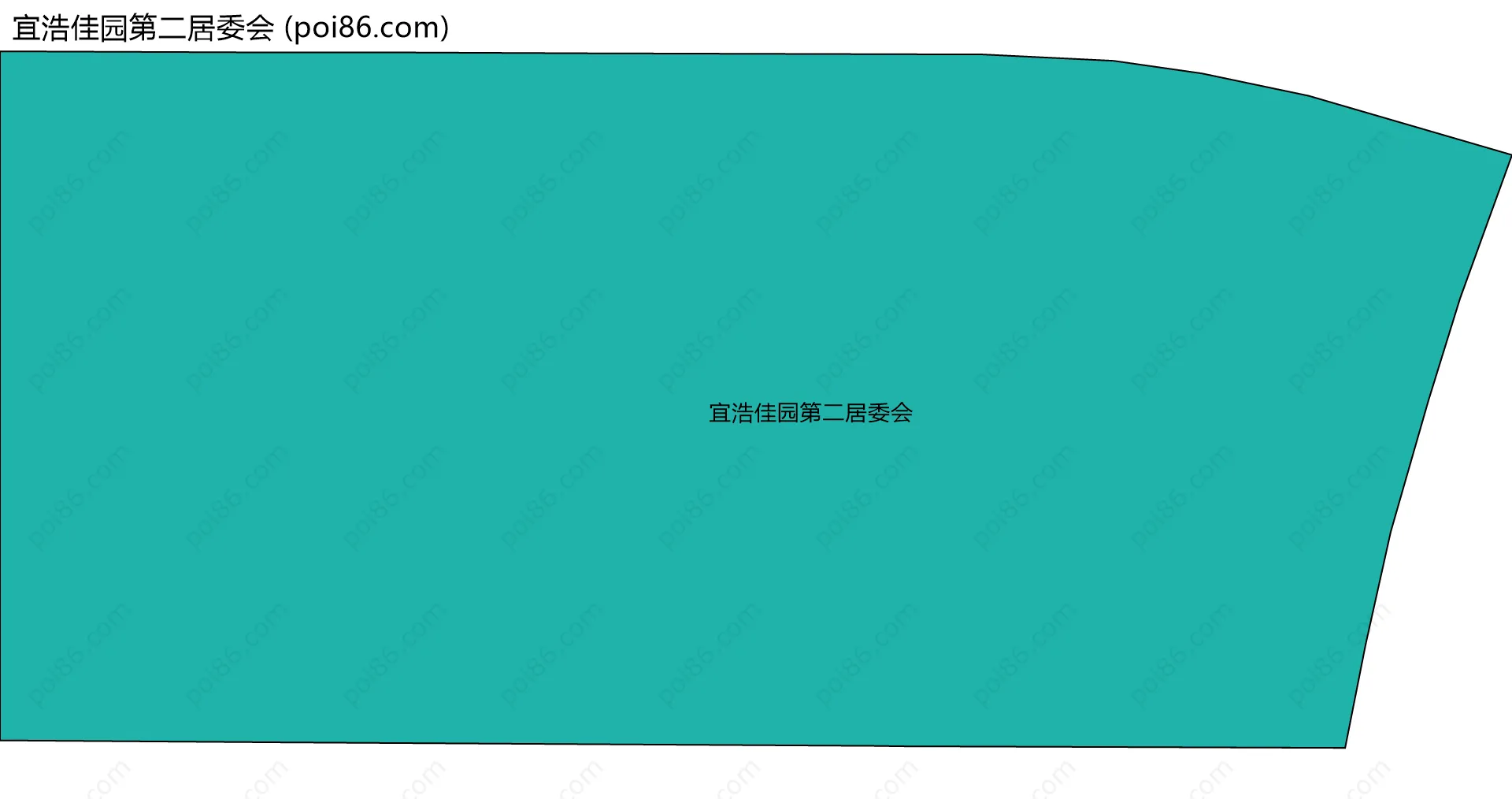 宜浩佳园第二居委会边界地图