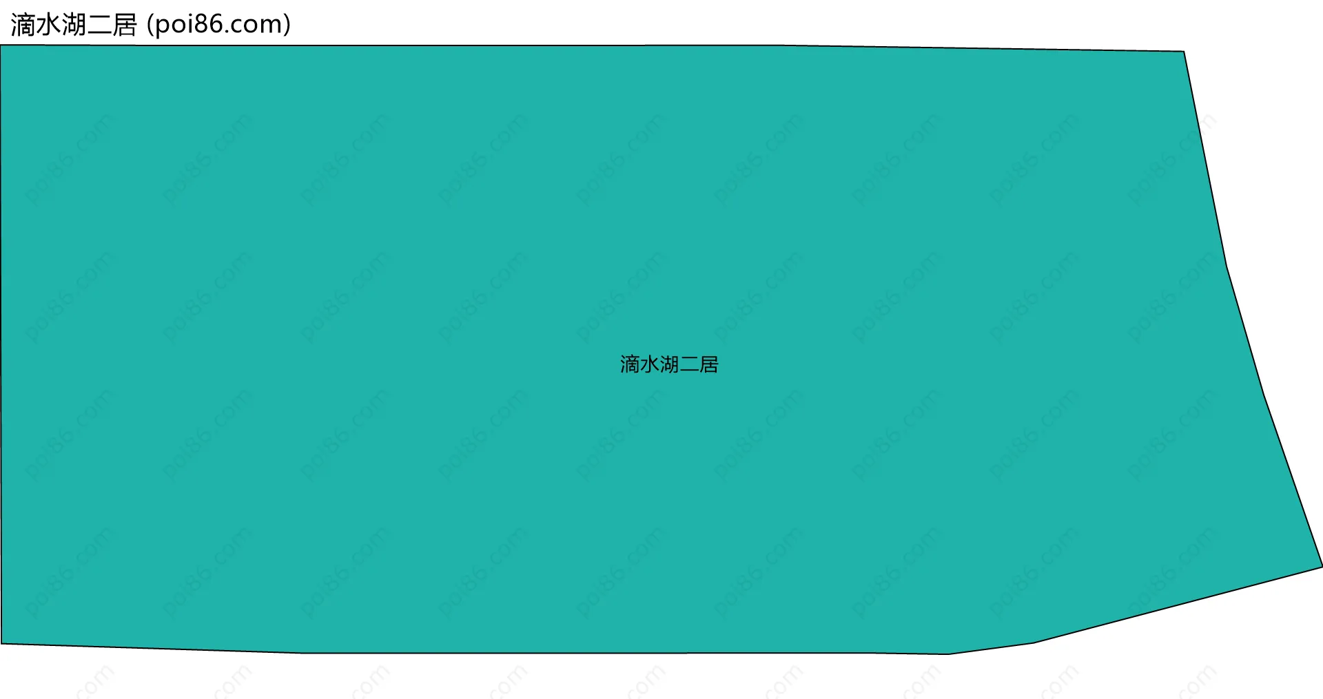 滴水湖二居边界地图