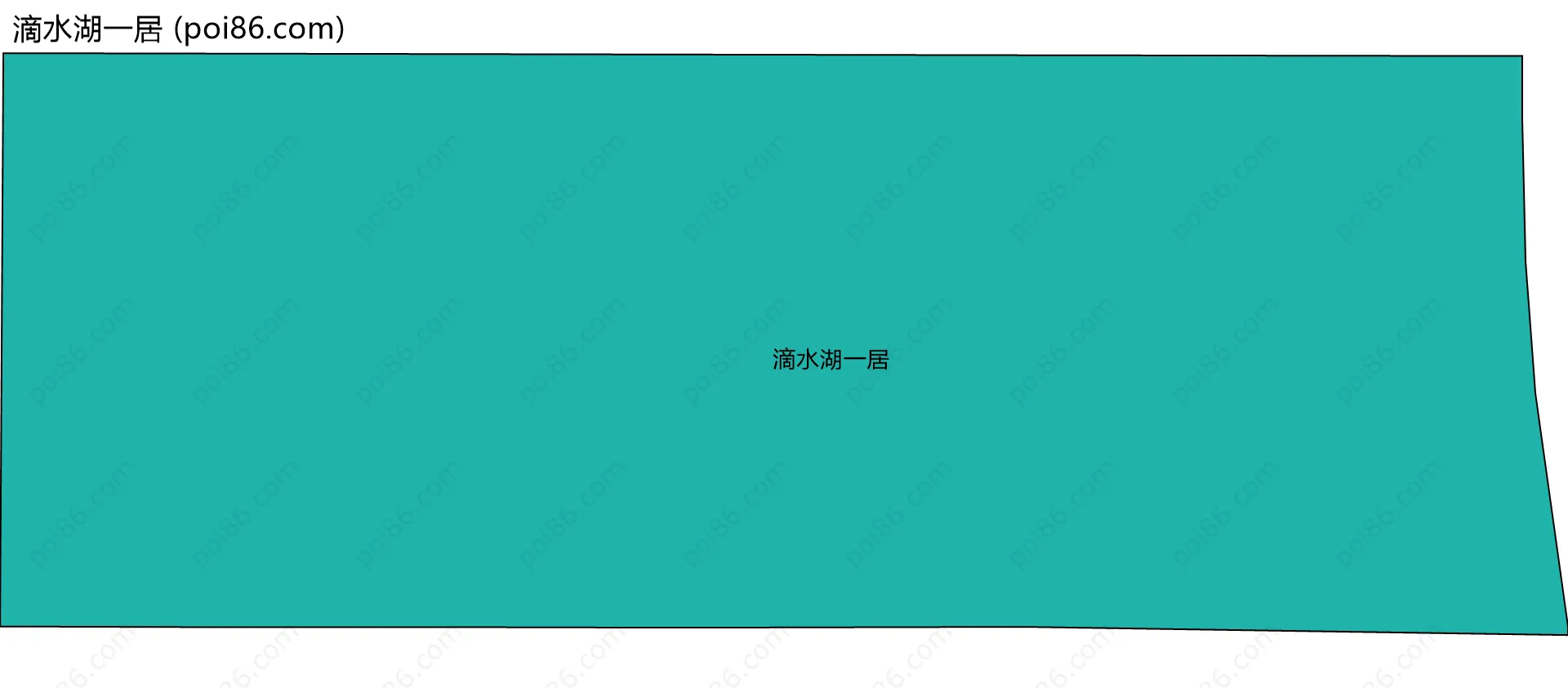 滴水湖一居边界地图