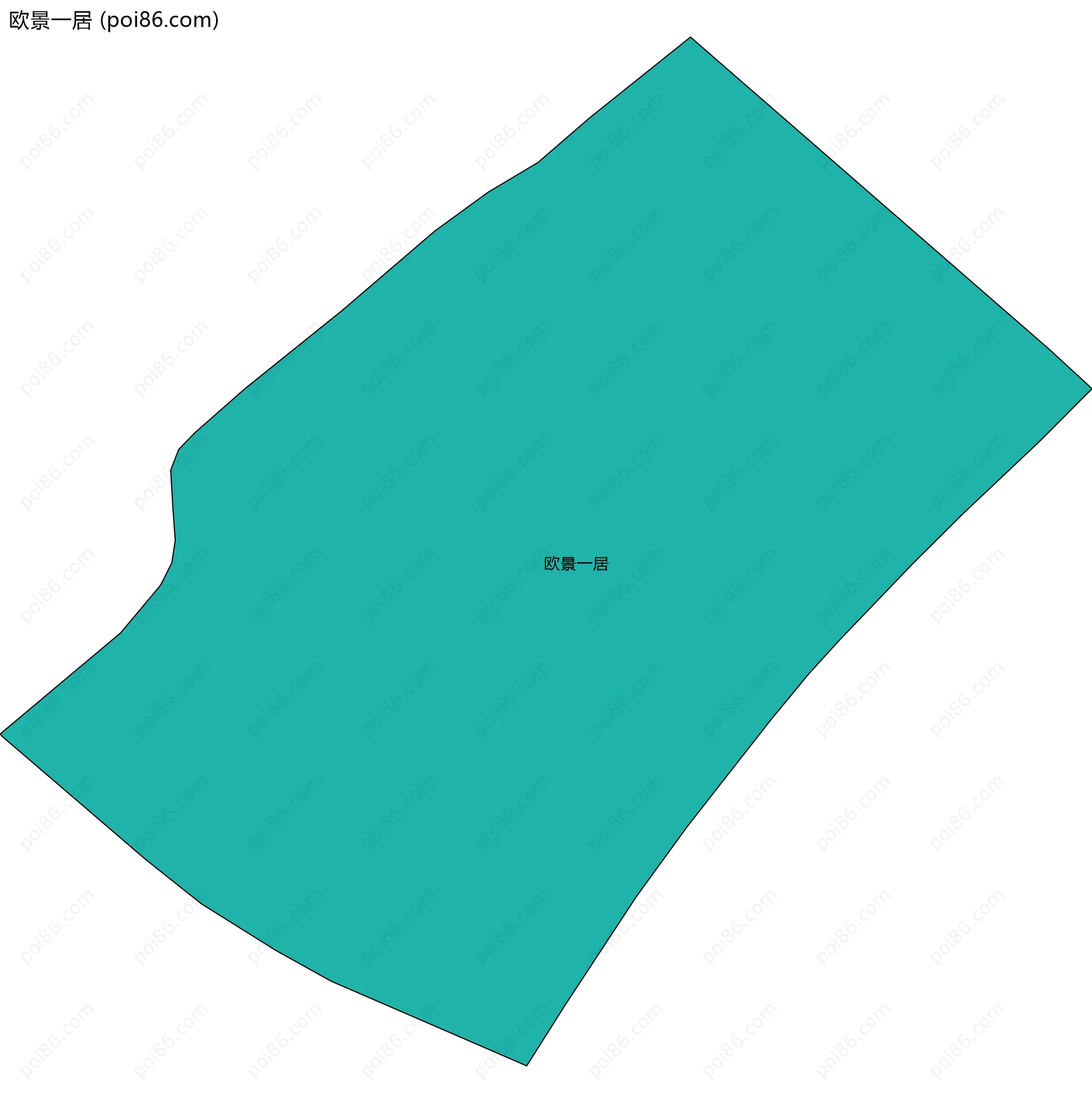 欧景一居边界地图