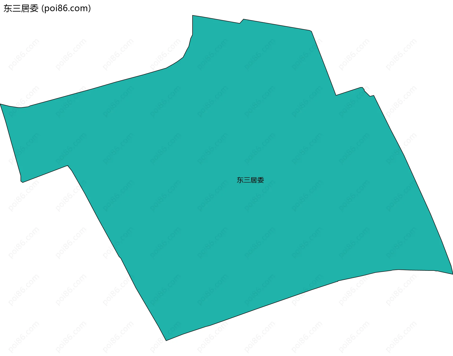 东三居委边界地图