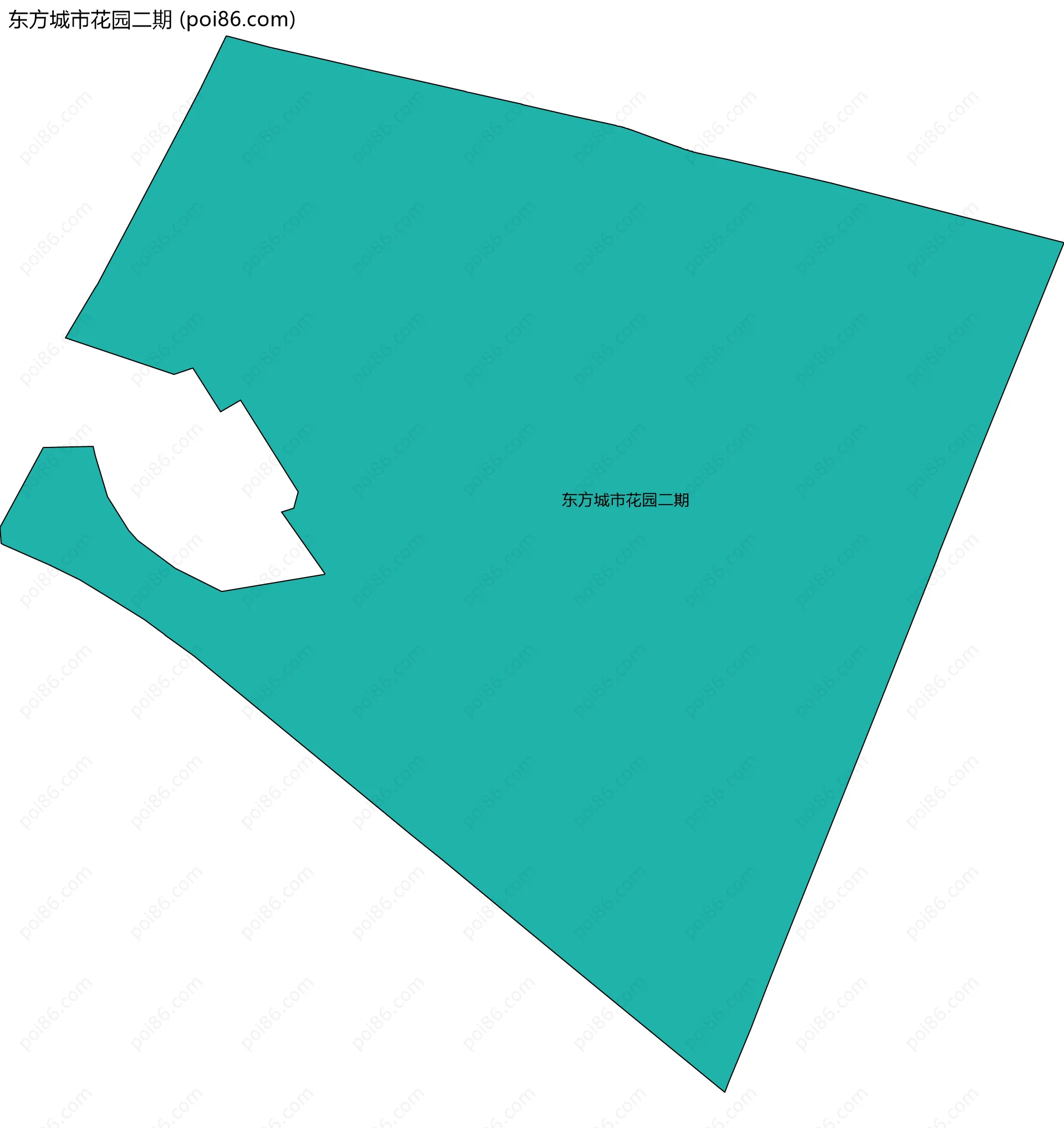 东方城市花园二期边界地图