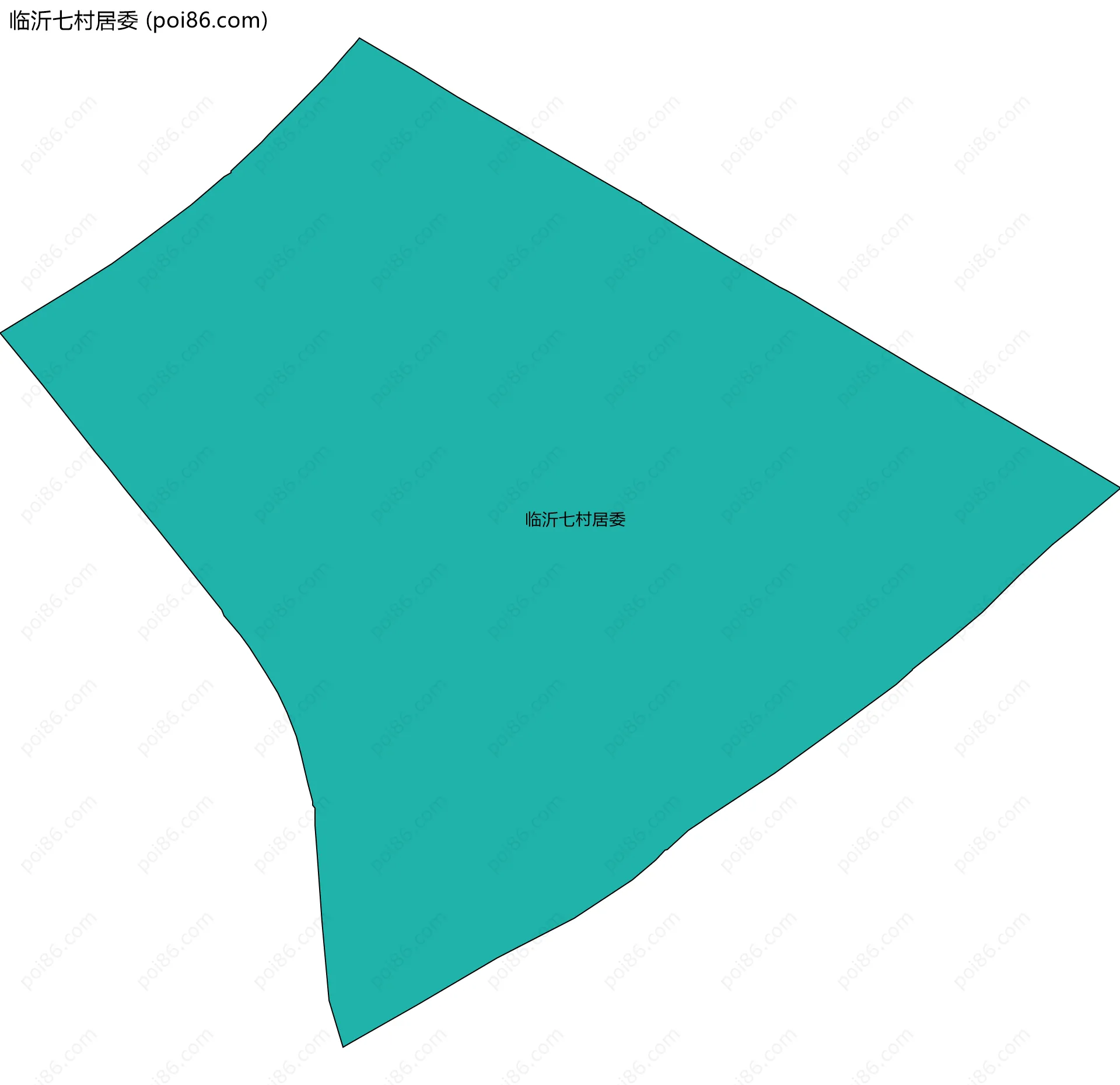 临沂七村居委边界地图