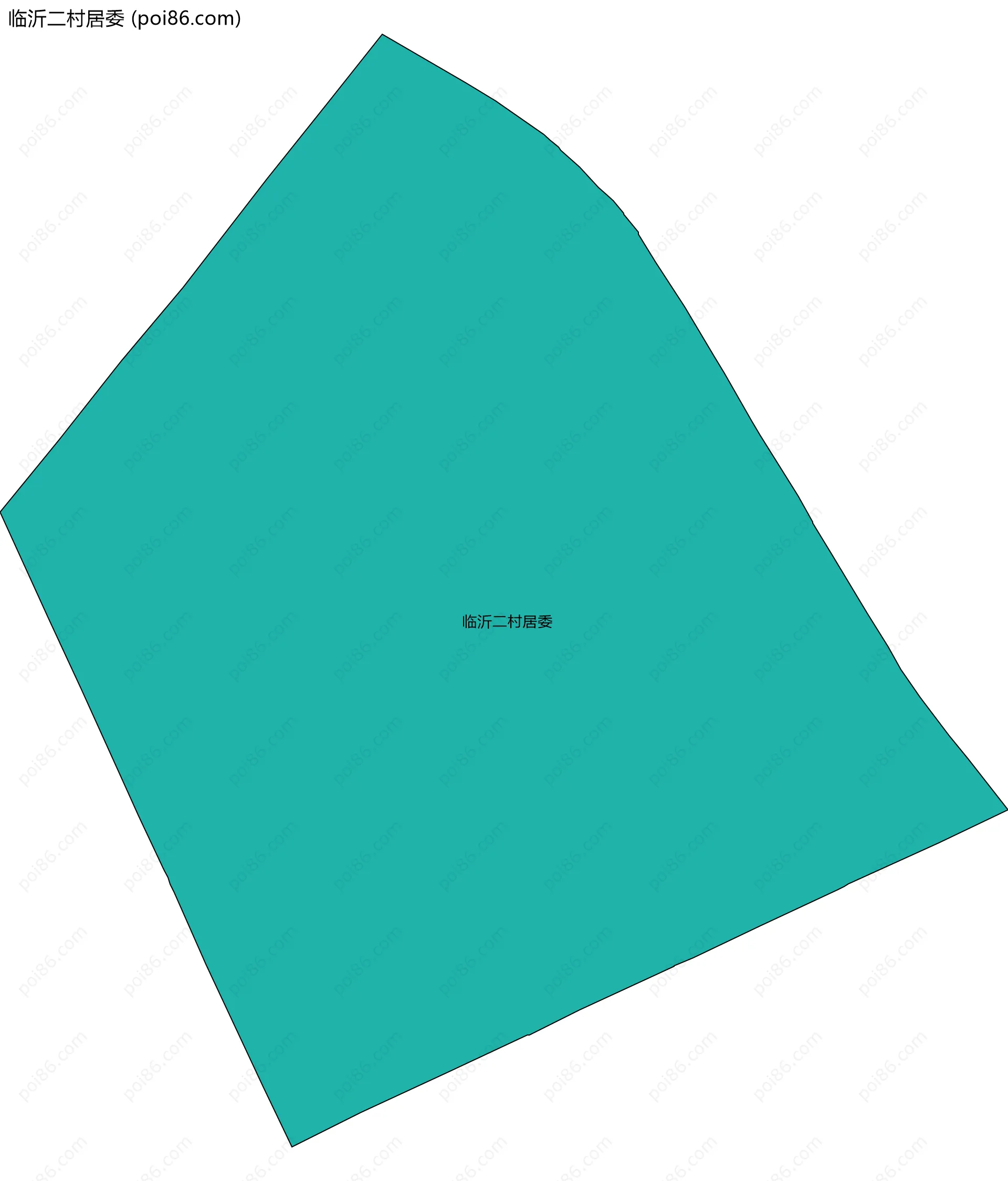 临沂二村居委边界地图