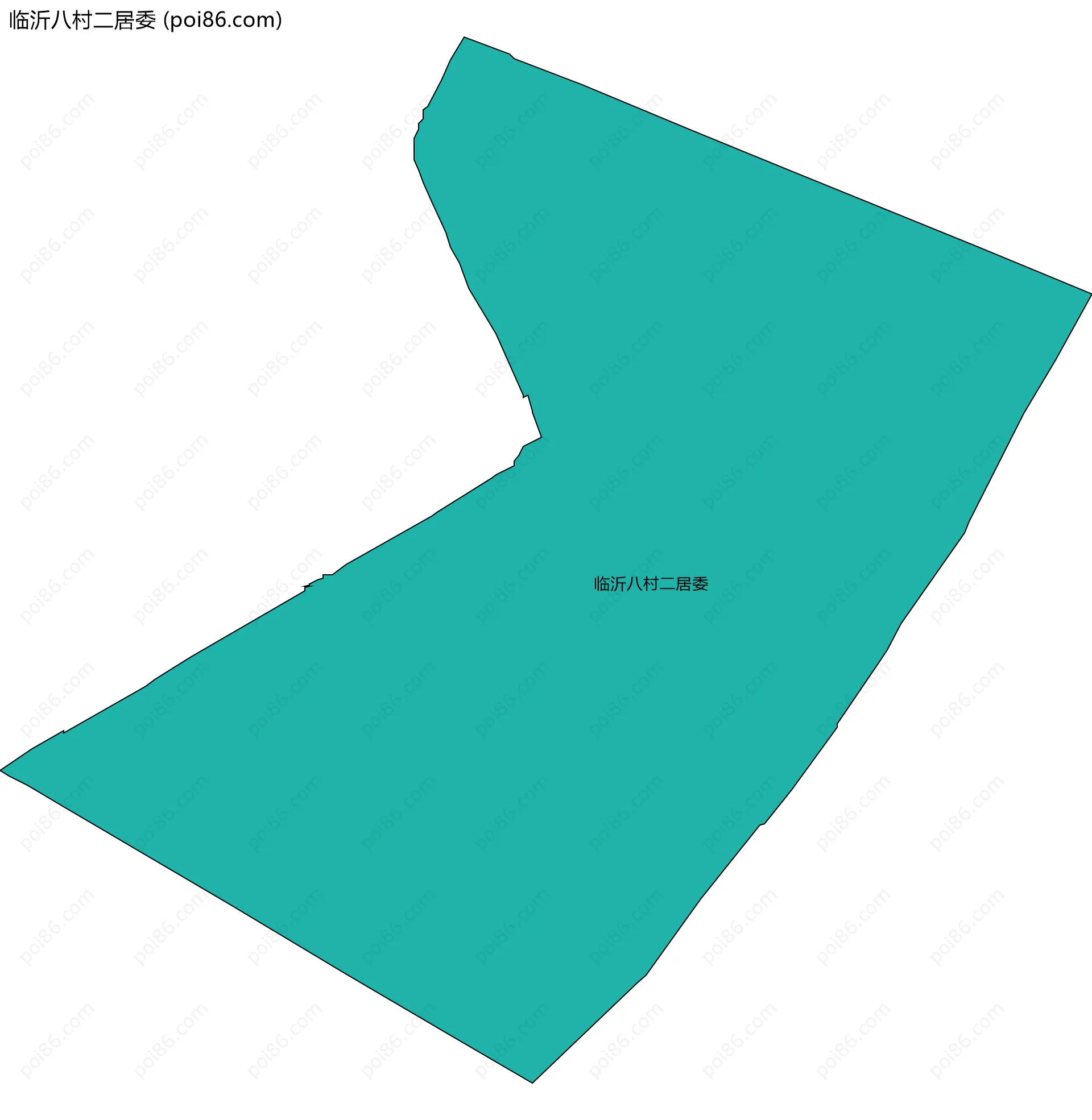 临沂八村二居委边界地图