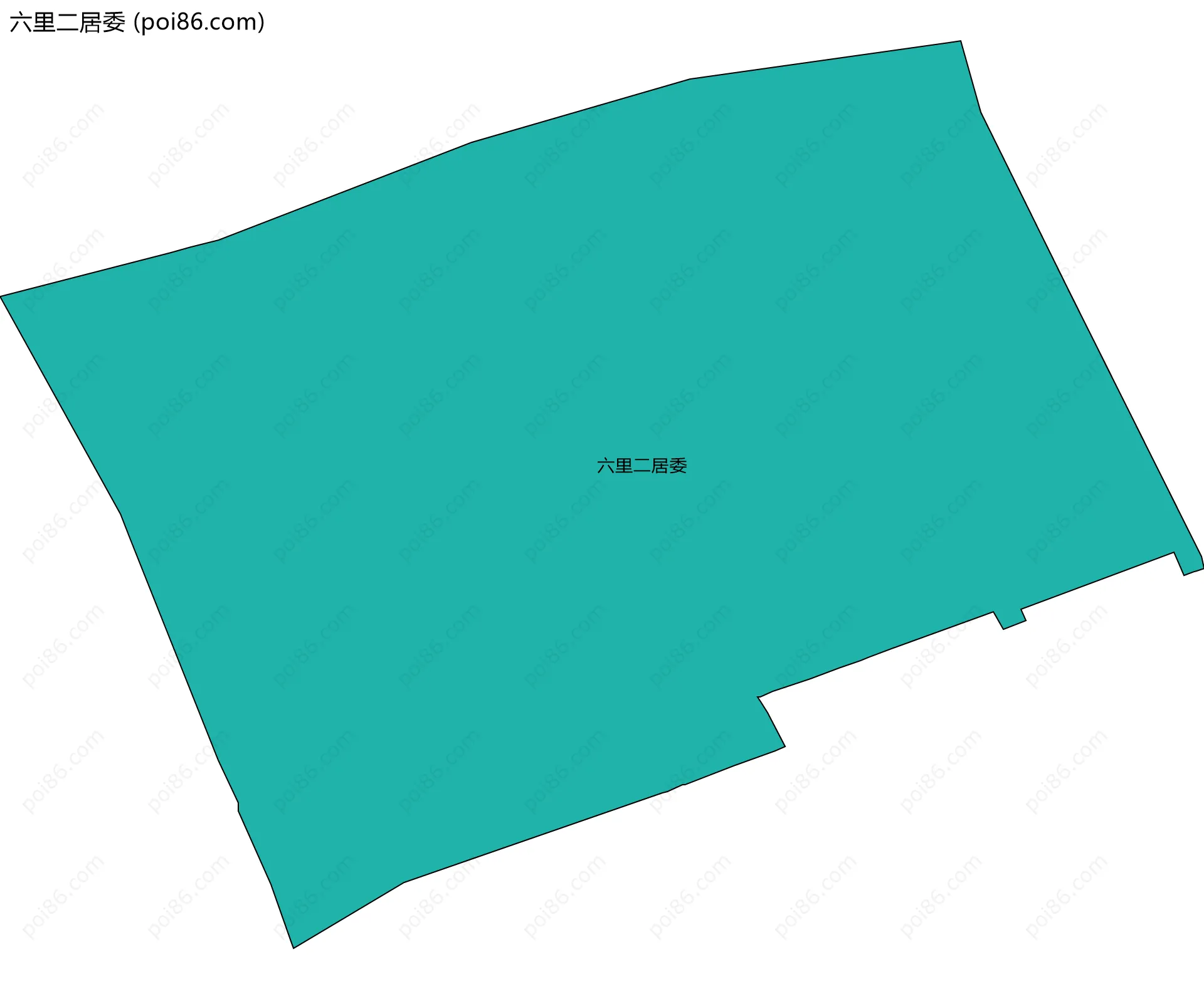 六里二居委边界地图
