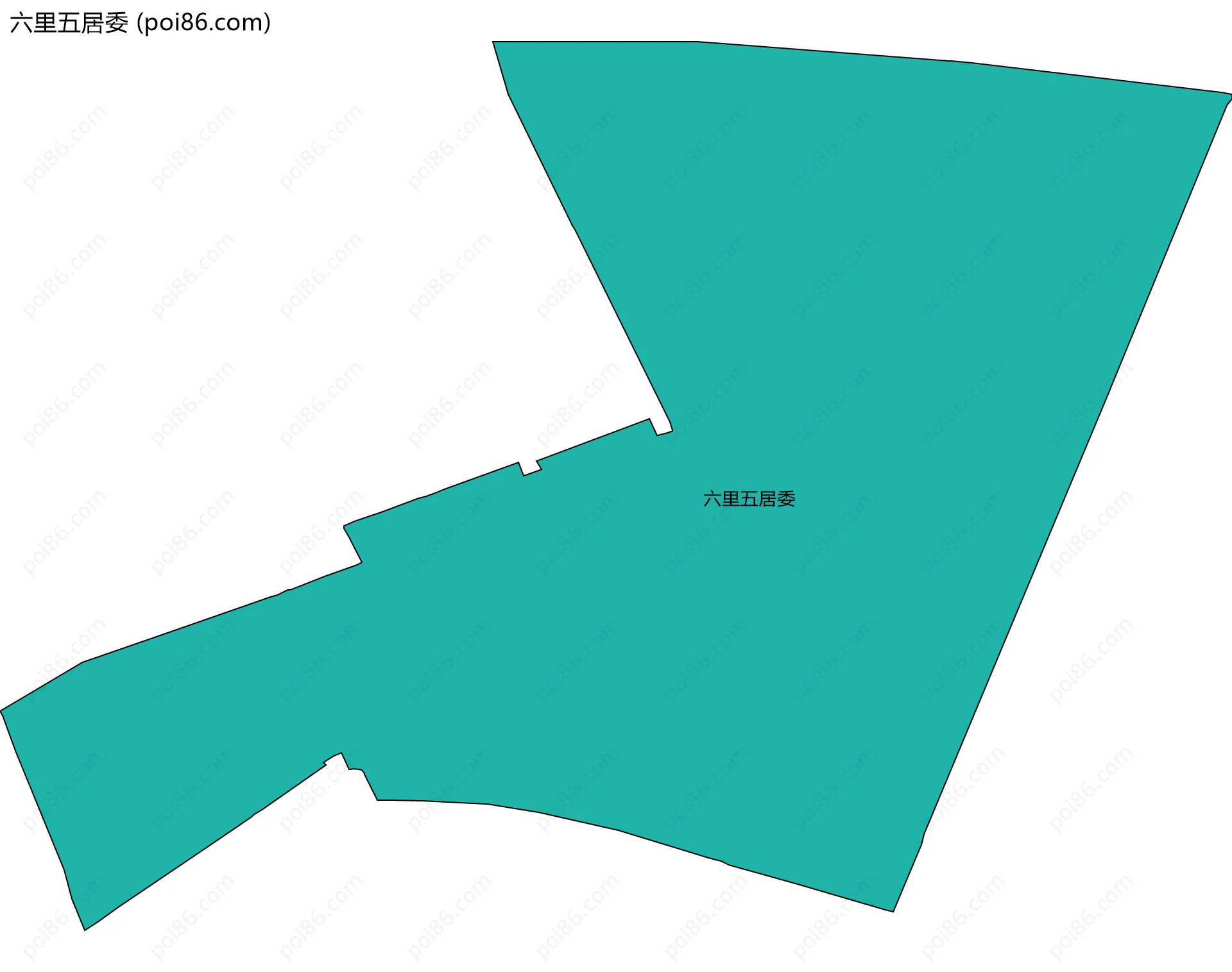 六里五居委边界地图