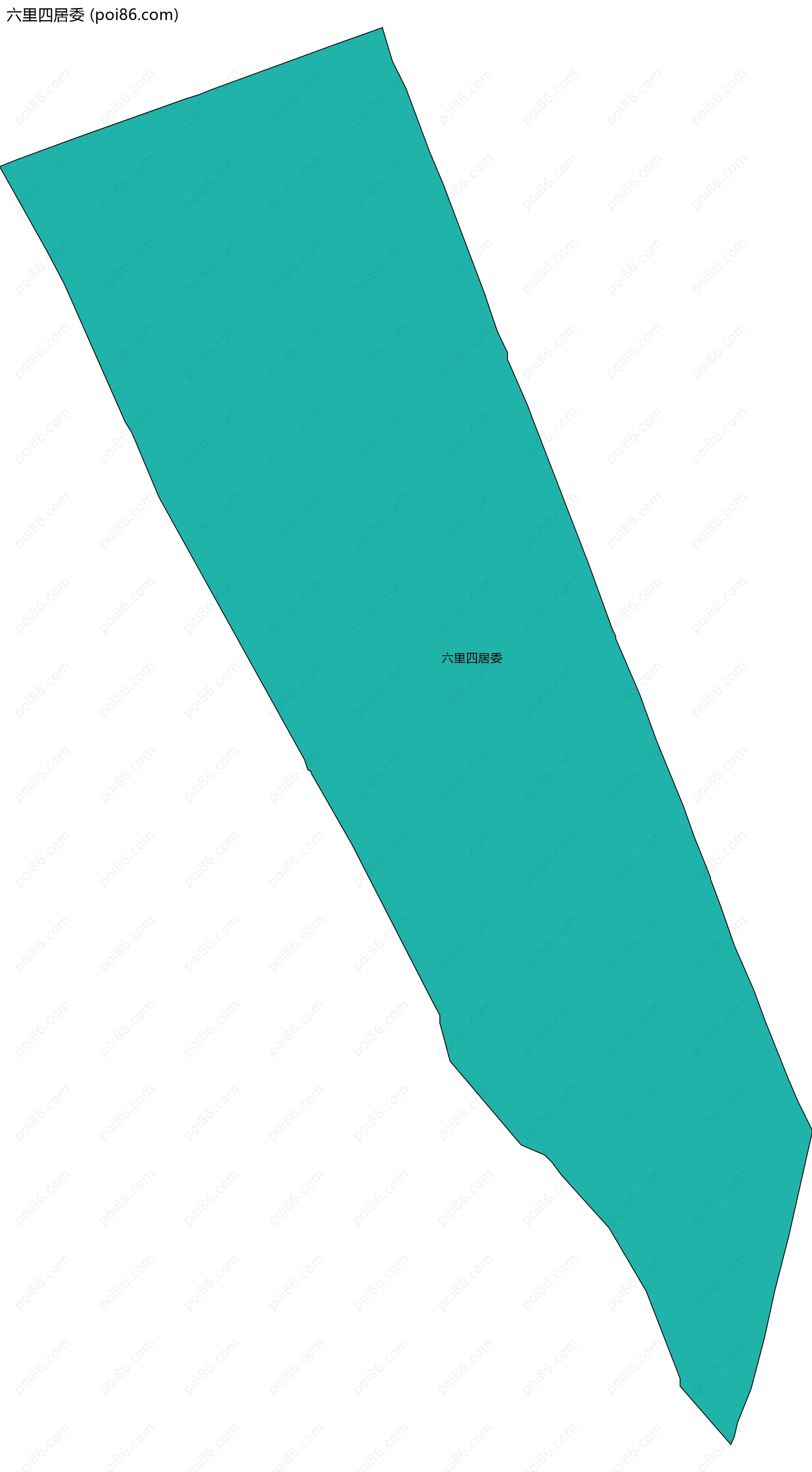 六里四居委边界地图