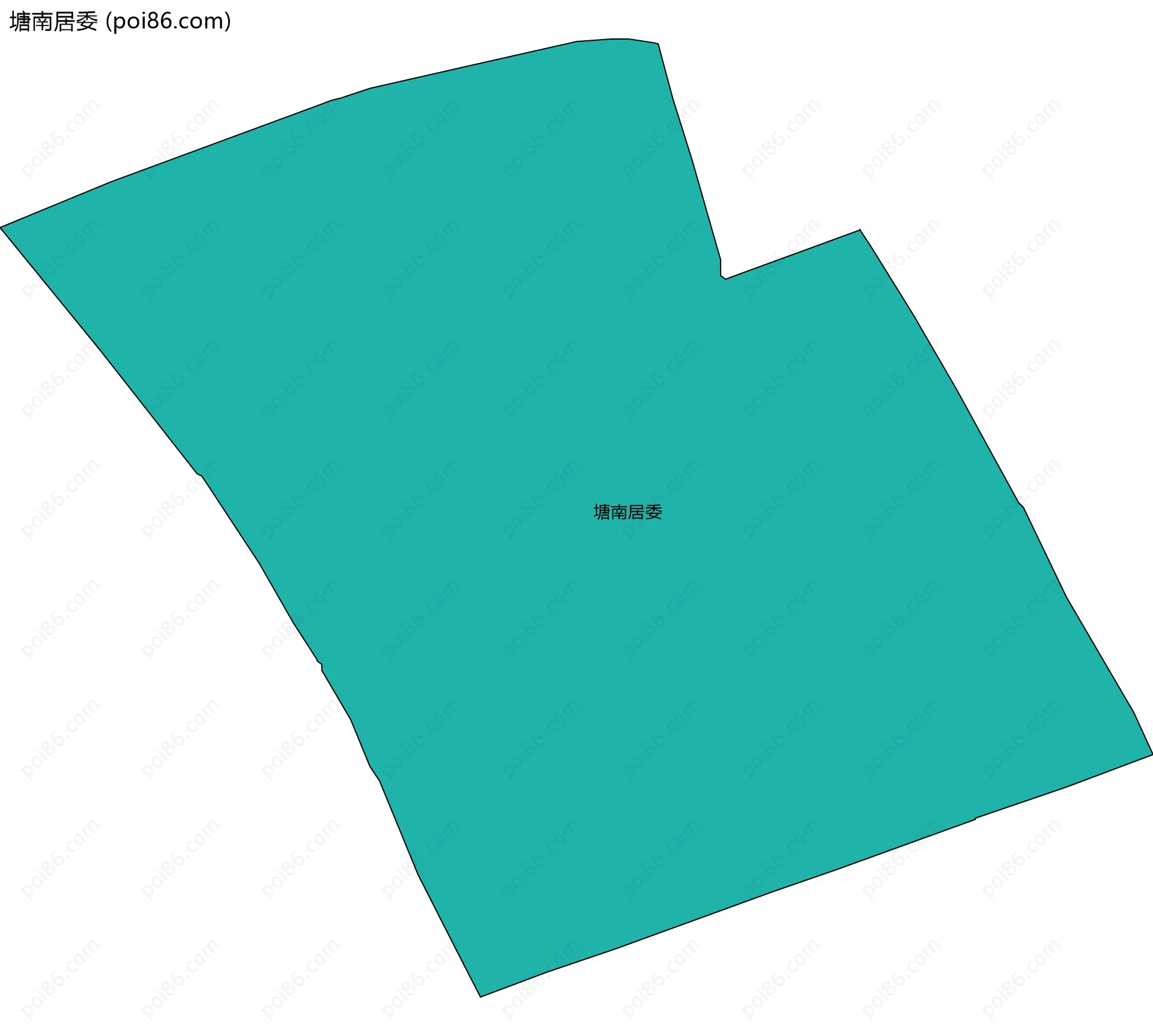 塘南居委边界地图