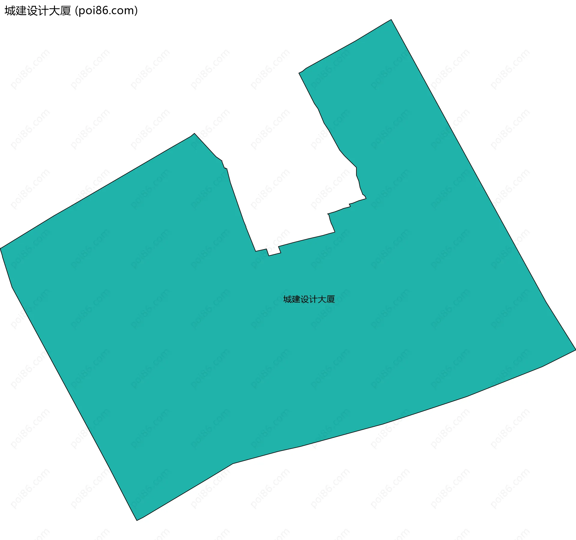 城建设计大厦边界地图