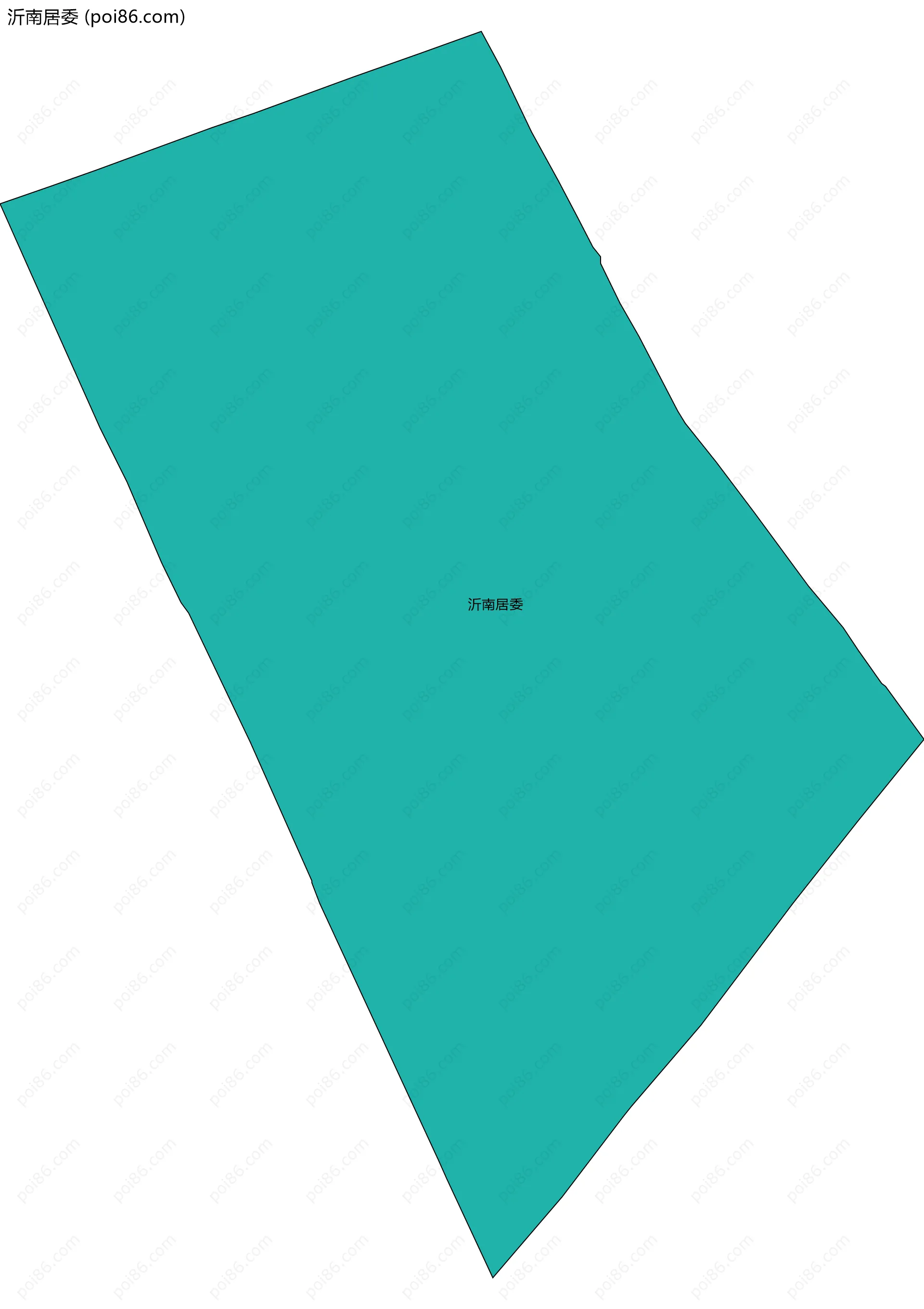 沂南居委边界地图