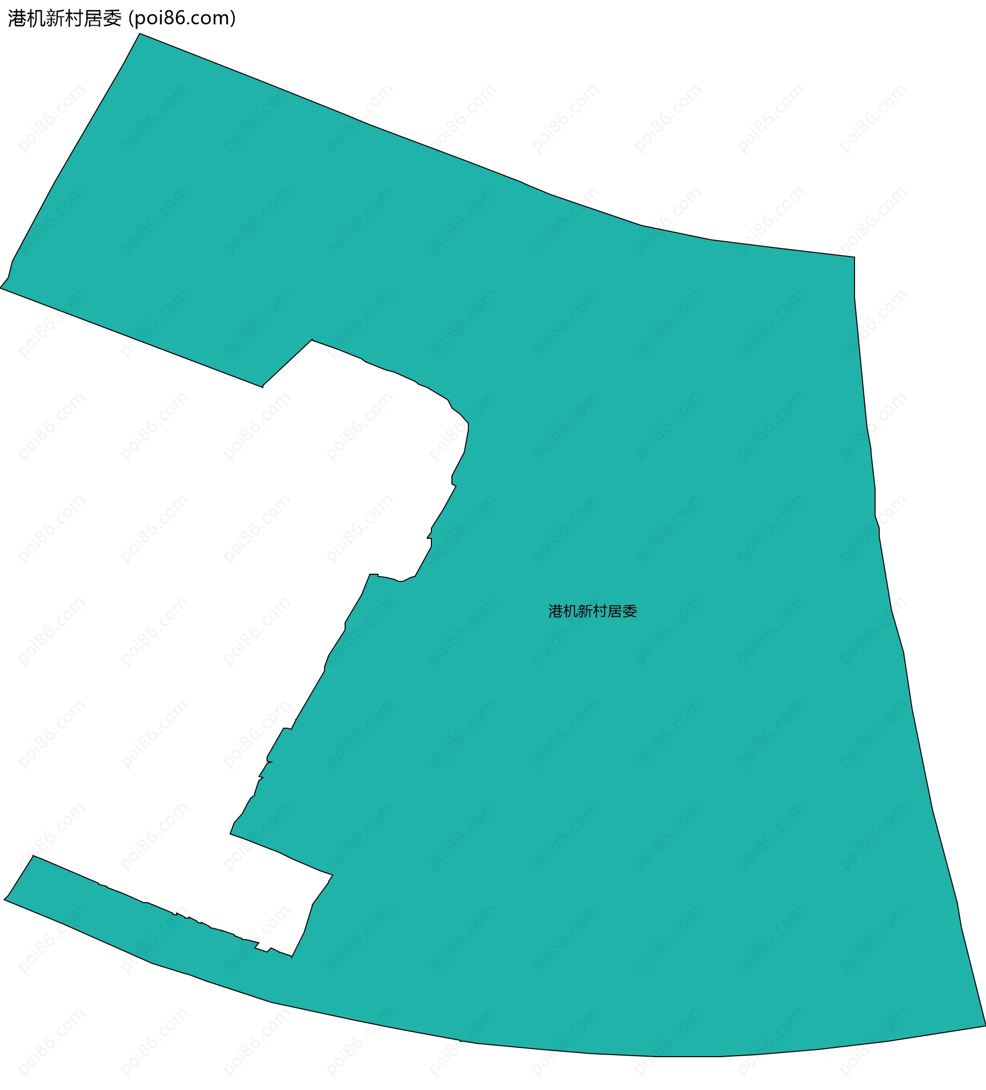 港机新村居委边界地图
