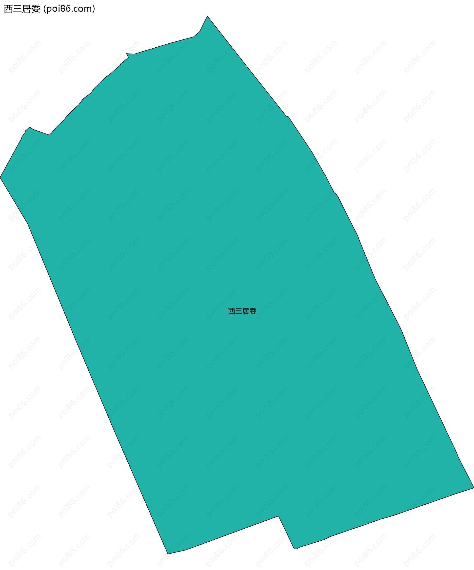 西三居委边界地图