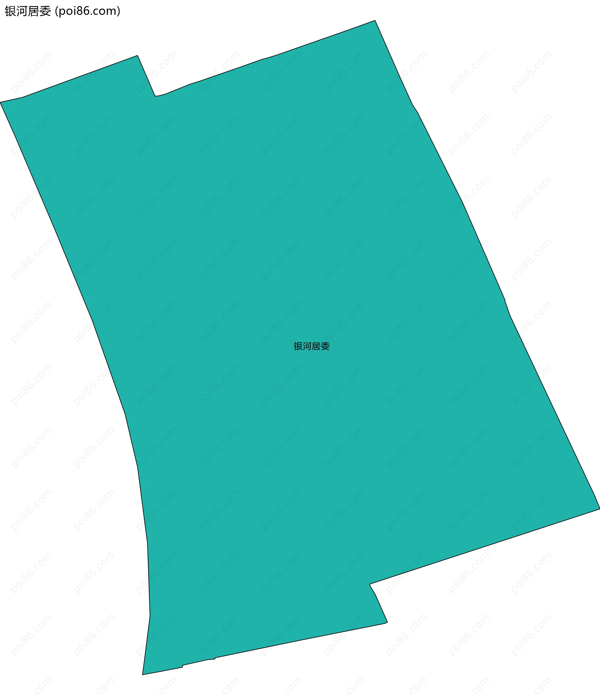 银河居委边界地图