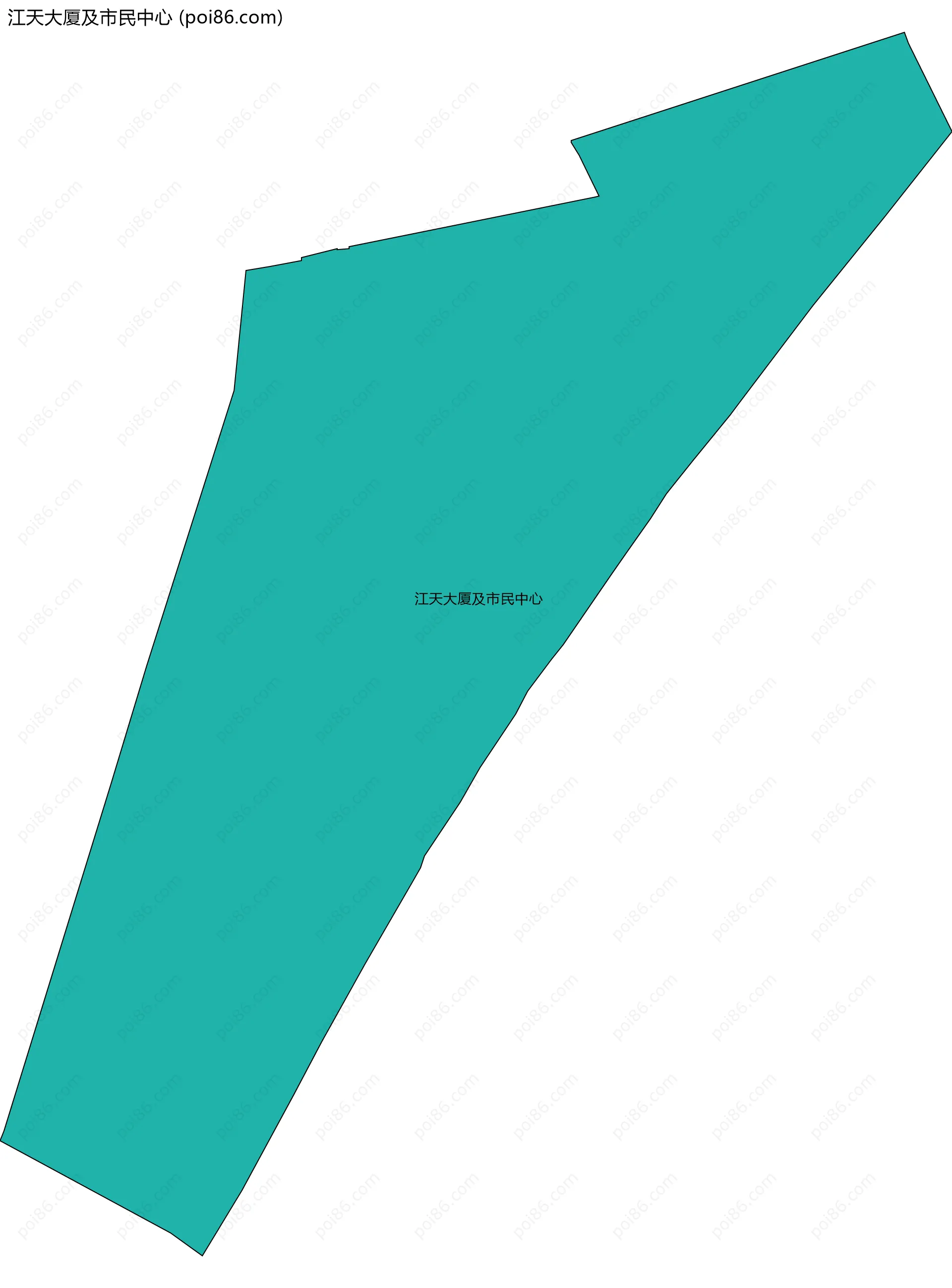 江天大厦及市民中心边界地图