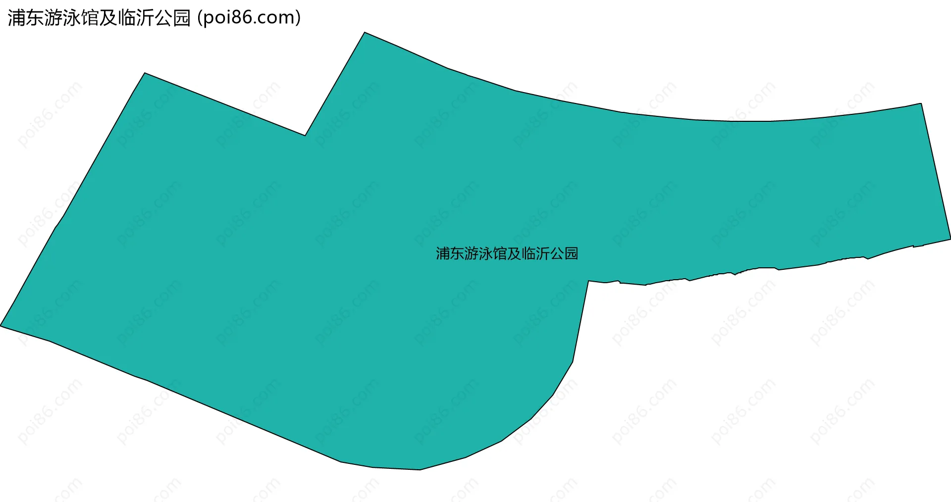 浦东游泳馆及临沂公园边界地图