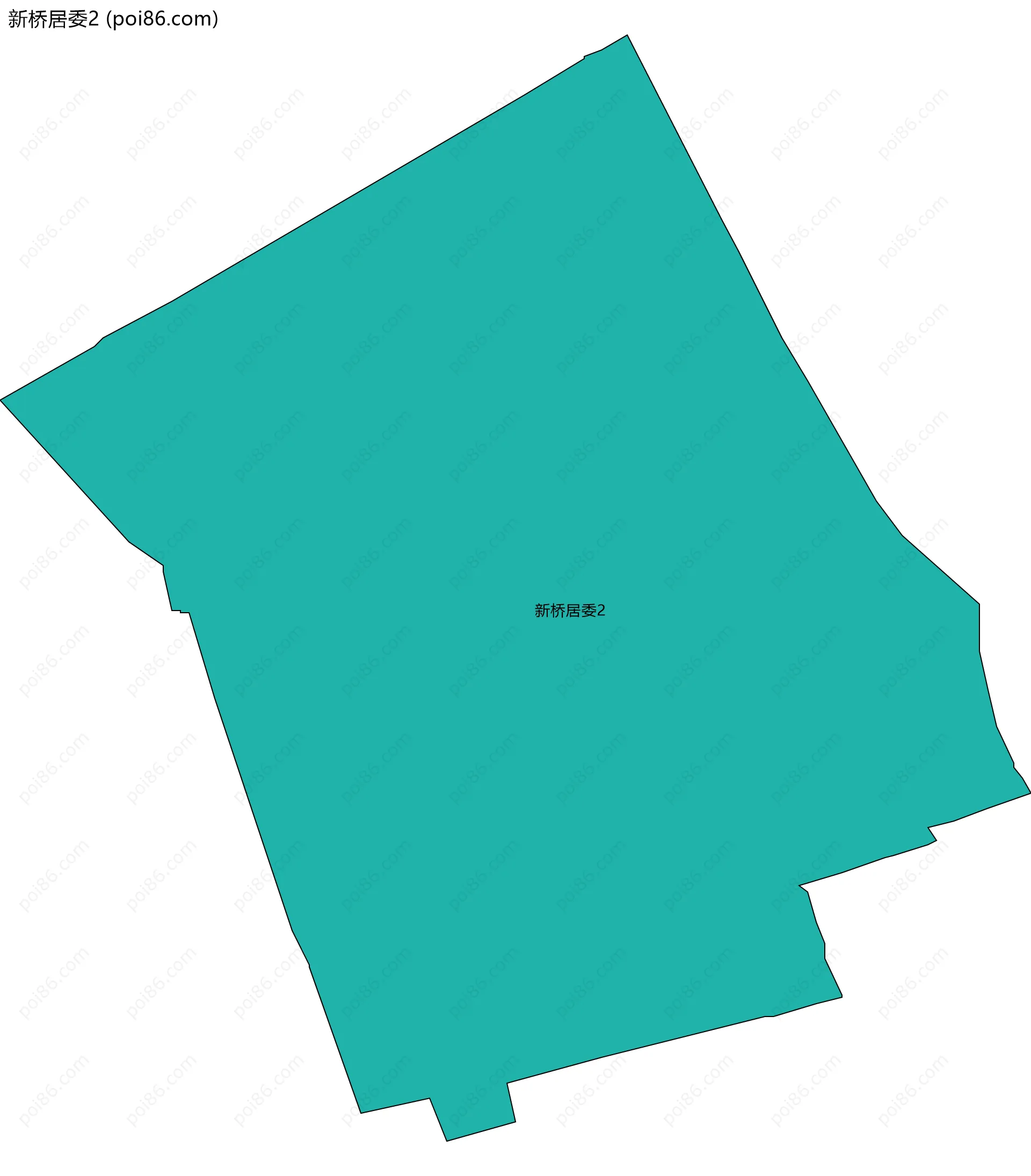 新桥居委2边界地图