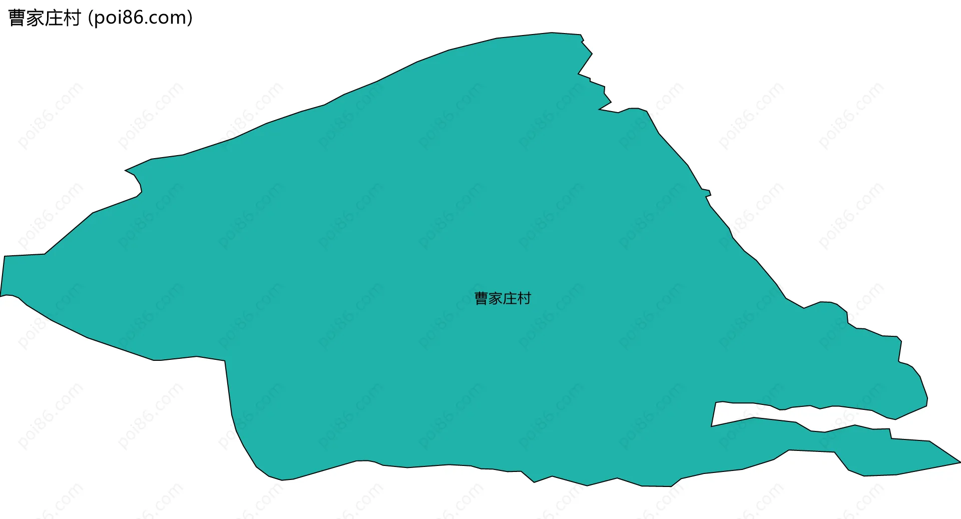 曹家庄村边界地图
